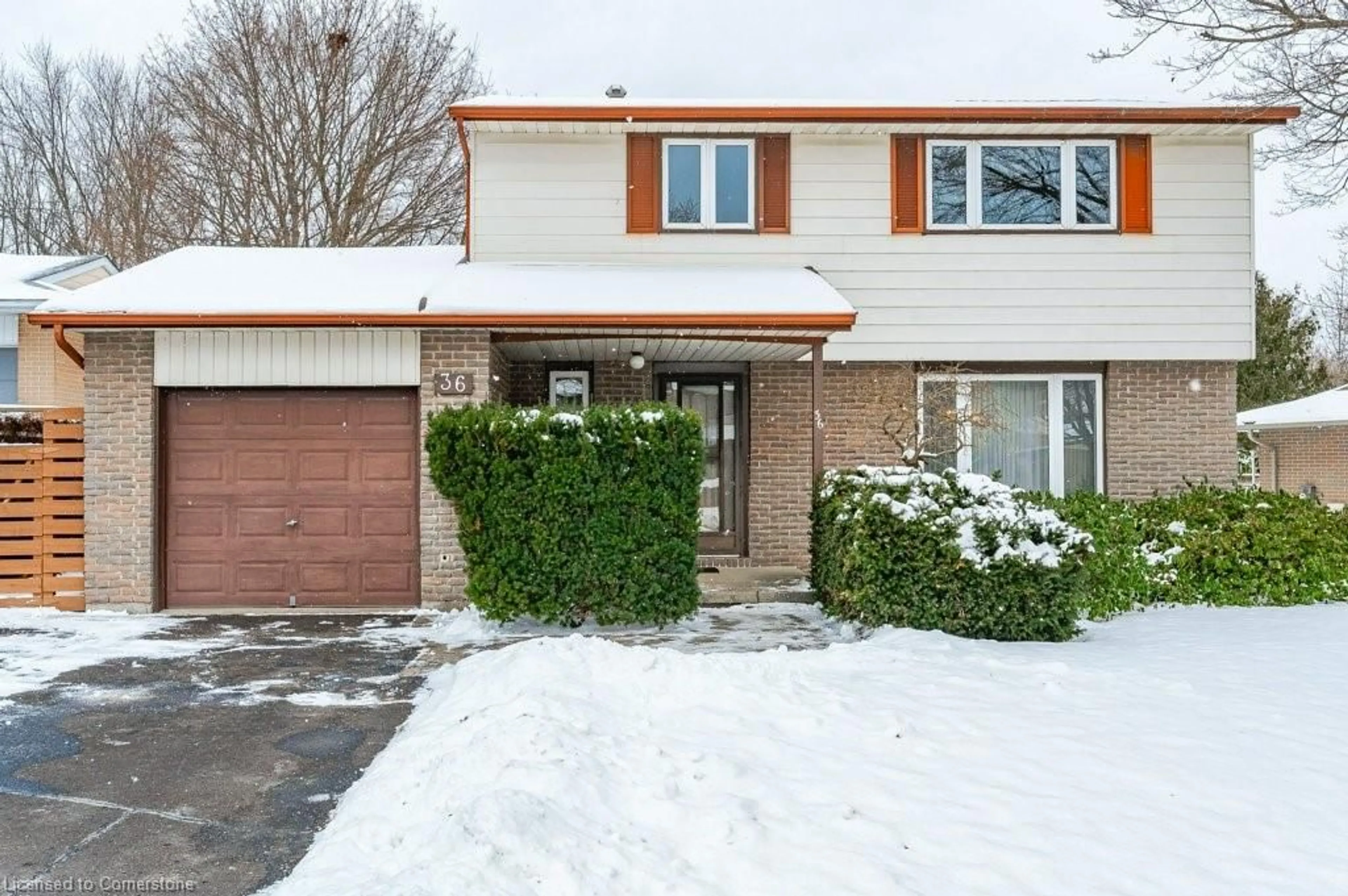 Home with brick exterior material, street for 36 Devere Dr, Guelph Ontario N1G 2S9