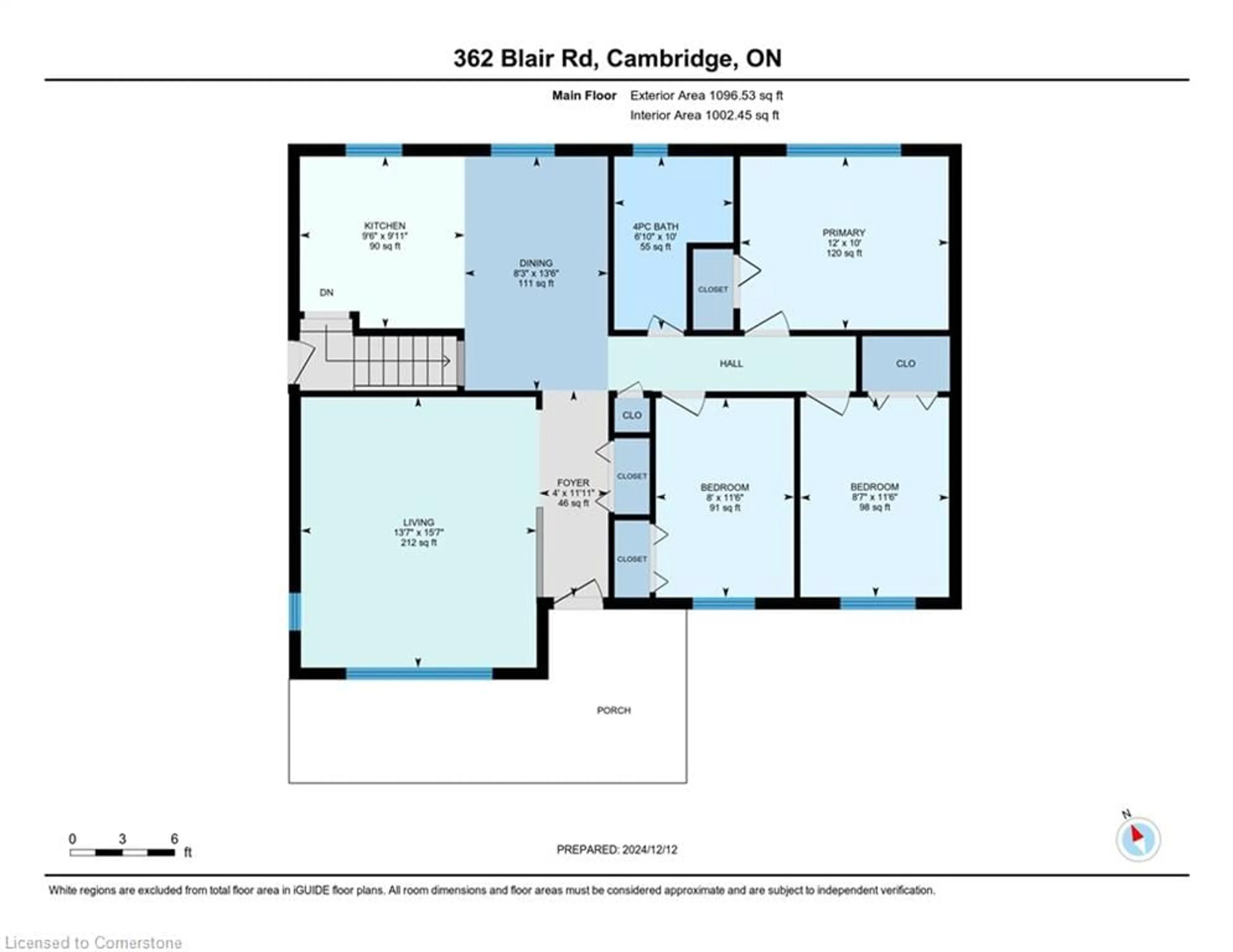 Floor plan for 362 Blair Rd, Cambridge Ontario N1S 2K2