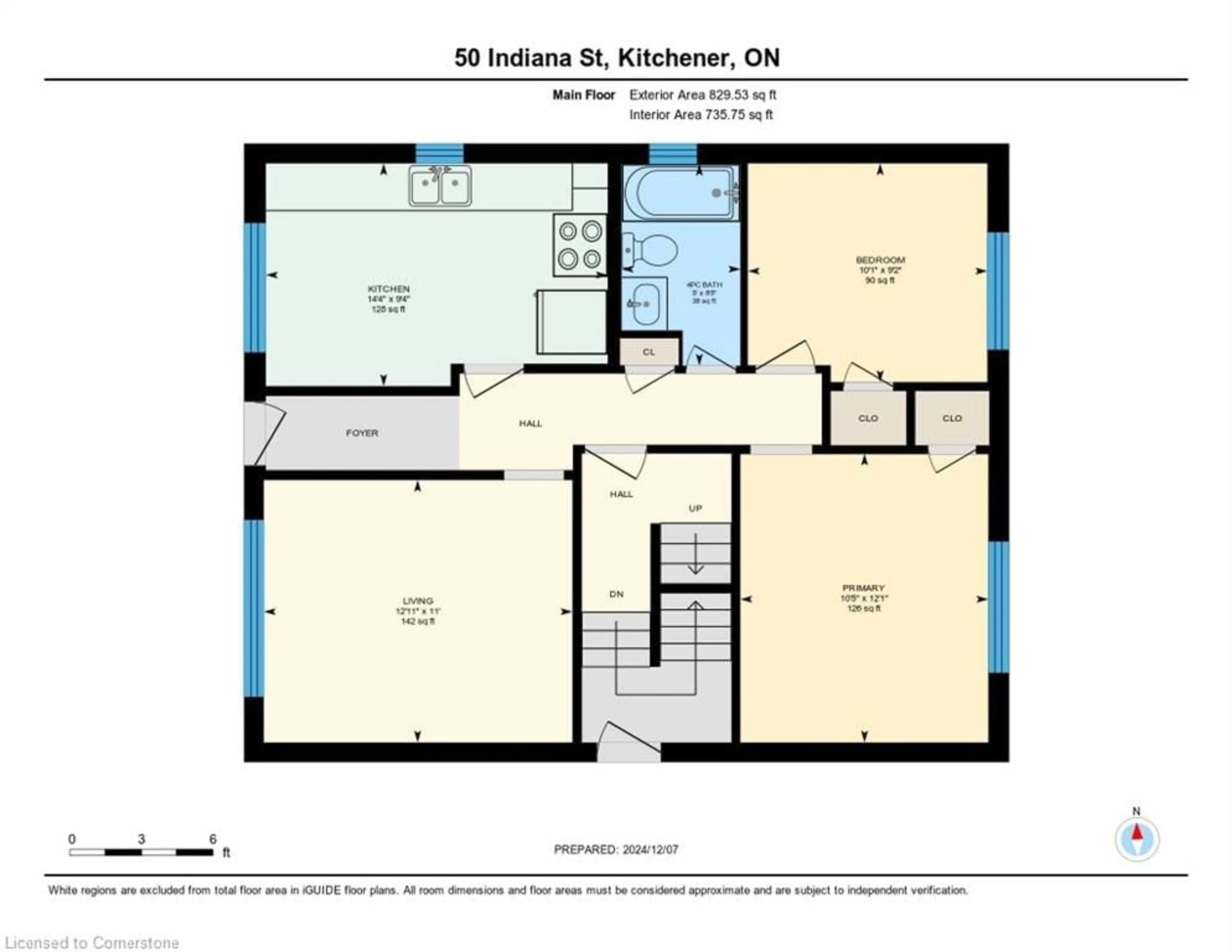 Floor plan for 50 Indiana St, Kitchener Ontario N2H 2A5