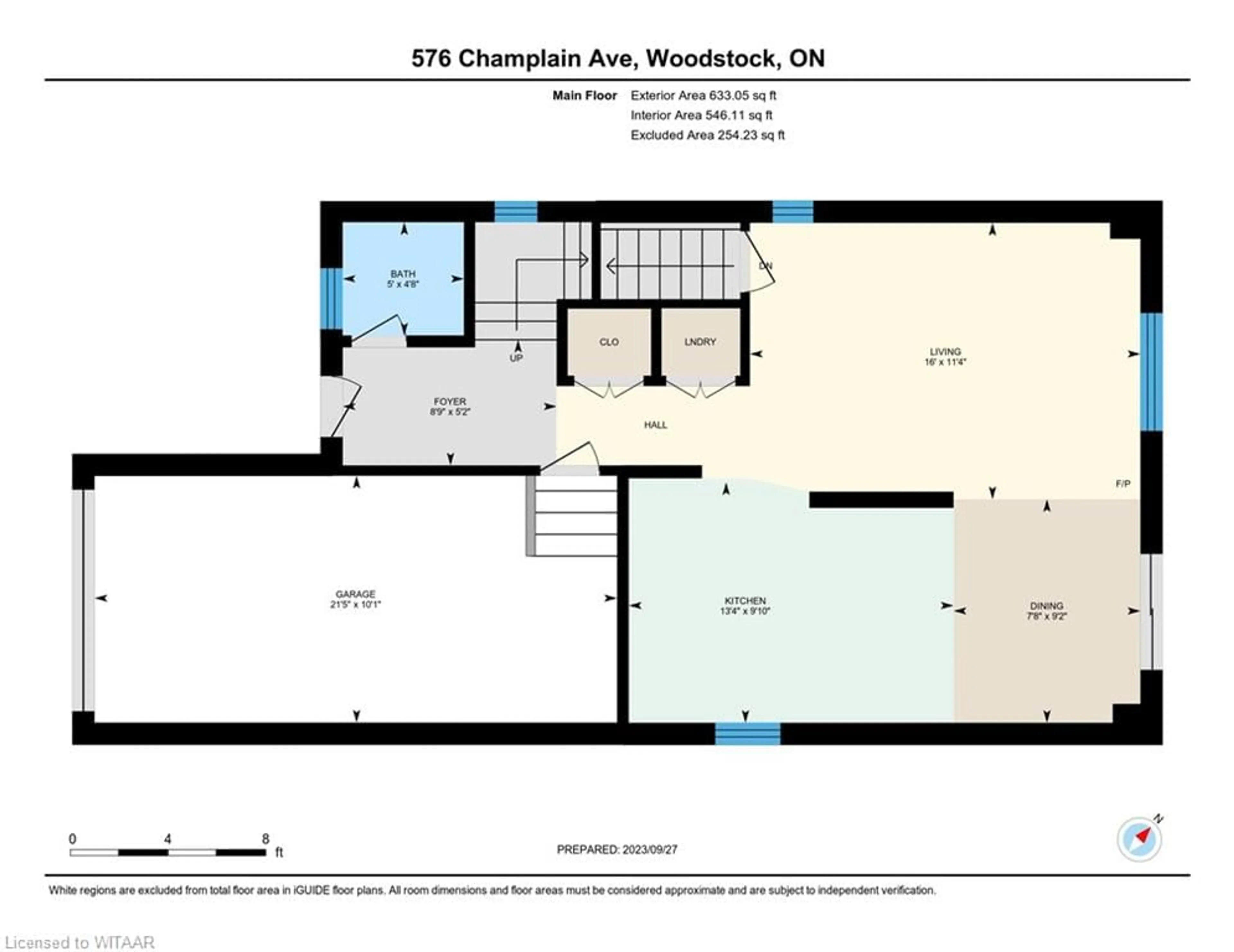 Floor plan for 576 Champlain Ave, Woodstock Ontario N4V 0A6