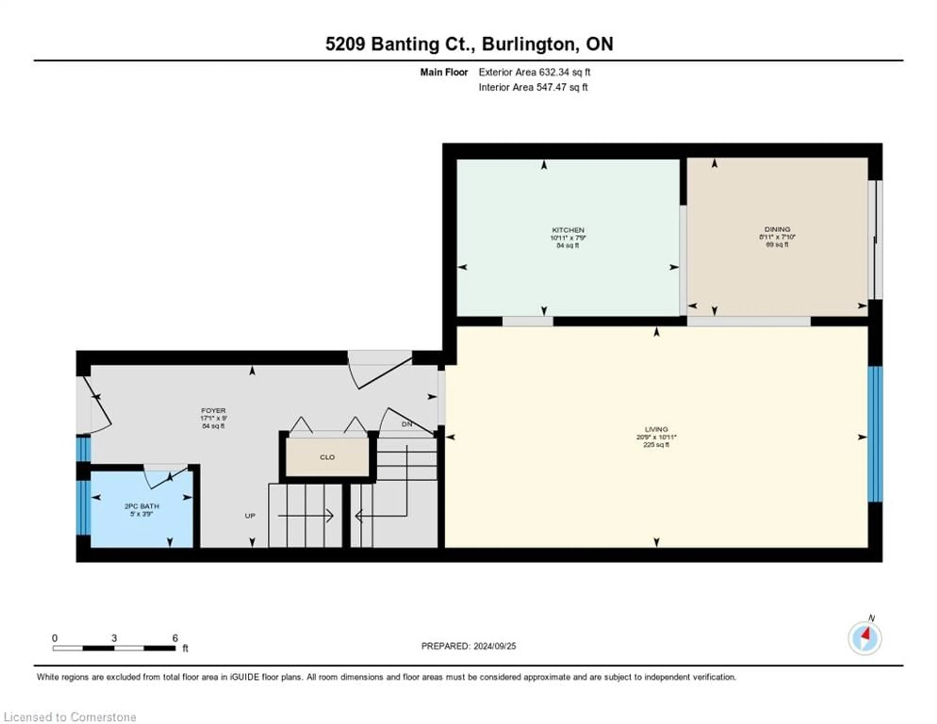 Floor plan for 5209 Banting Crt, Burlington Ontario L7L 2Z4