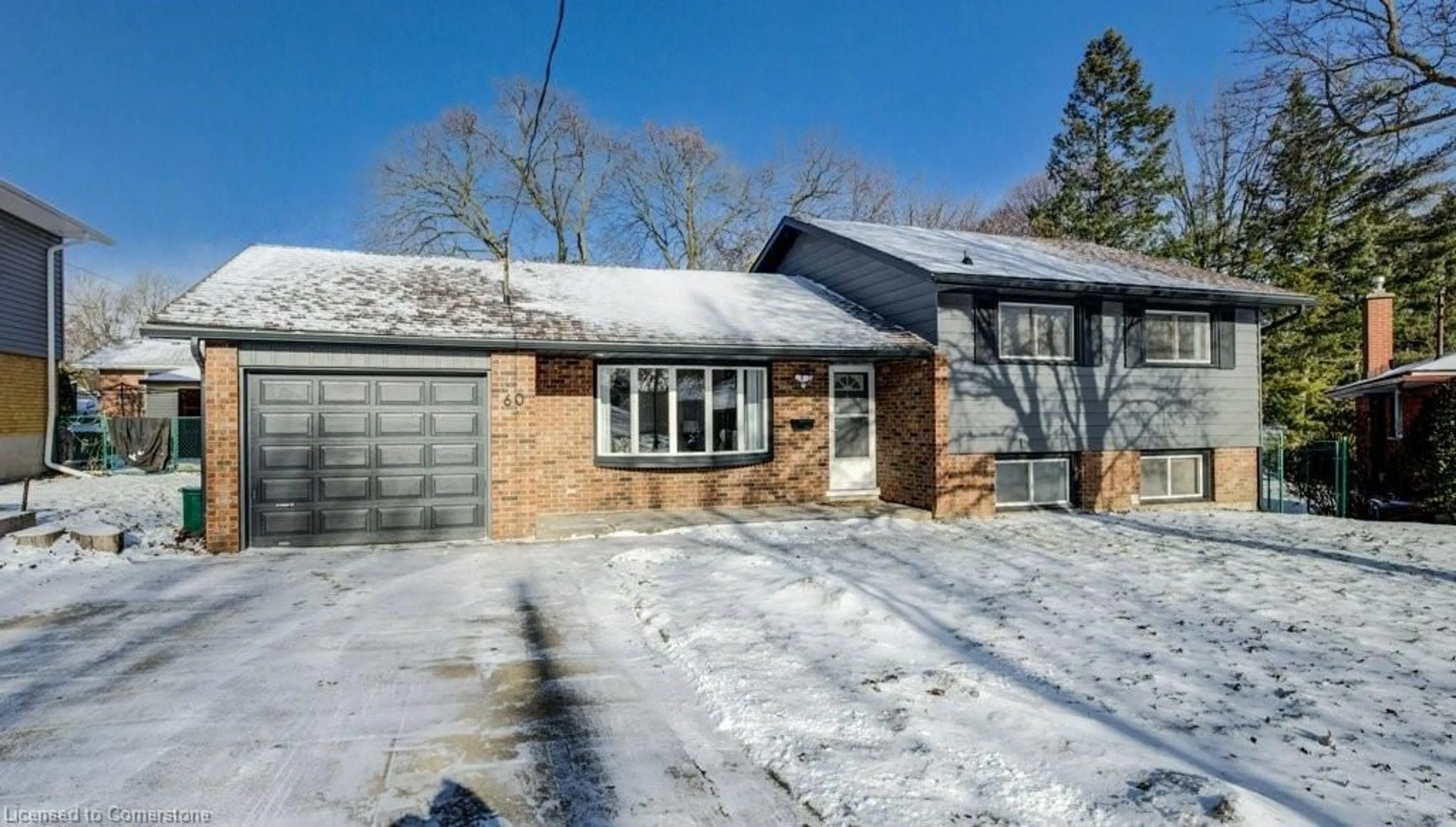 Home with brick exterior material, street for 60 Gilmour Cres, Kitchener Ontario N2M 4N4