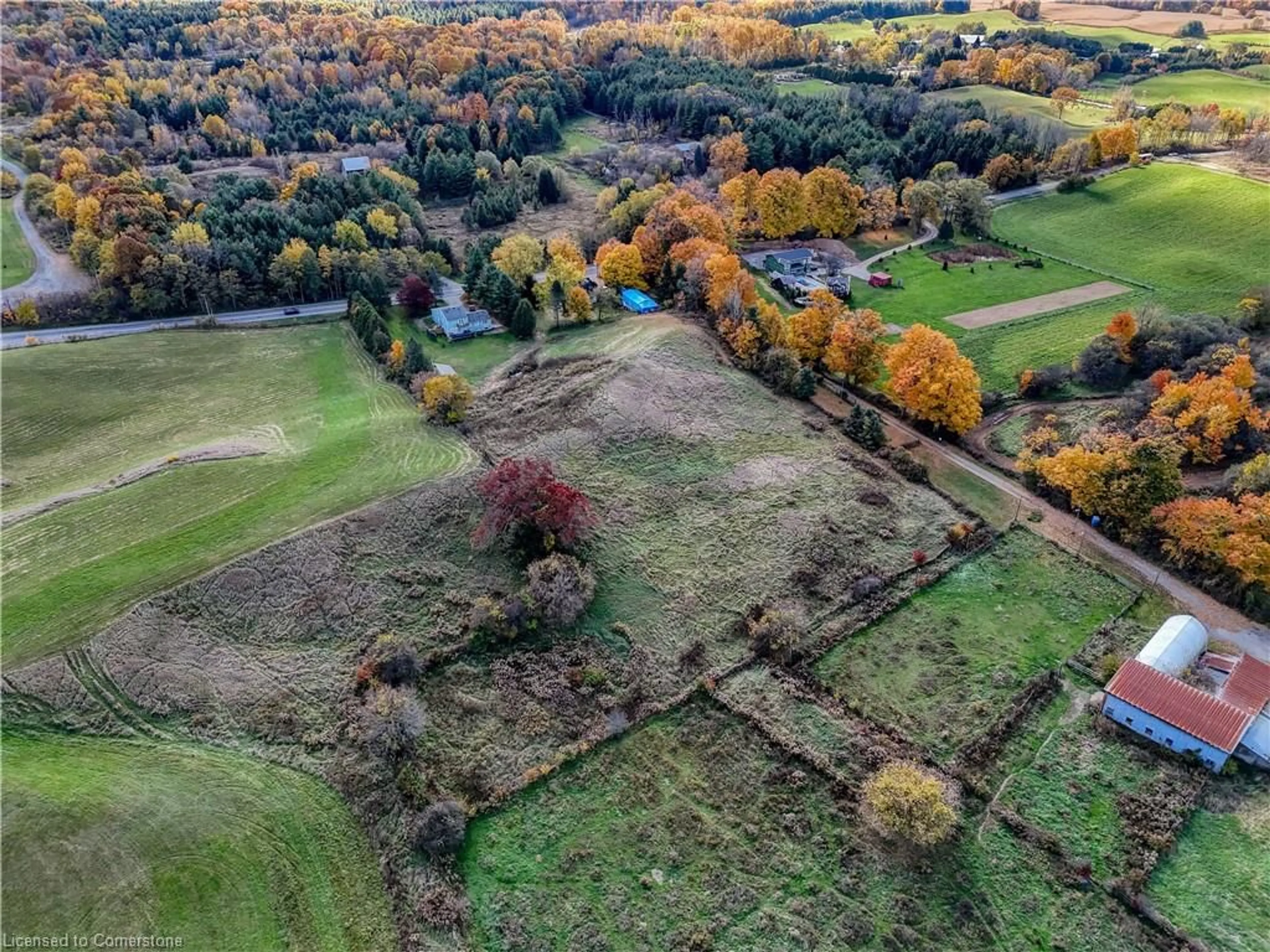 A pic from outside/outdoor area/front of a property/back of a property/a pic from drone, forest/trees view for 867 Jerseyville Rd, Ancaster Ontario L0R 1R0