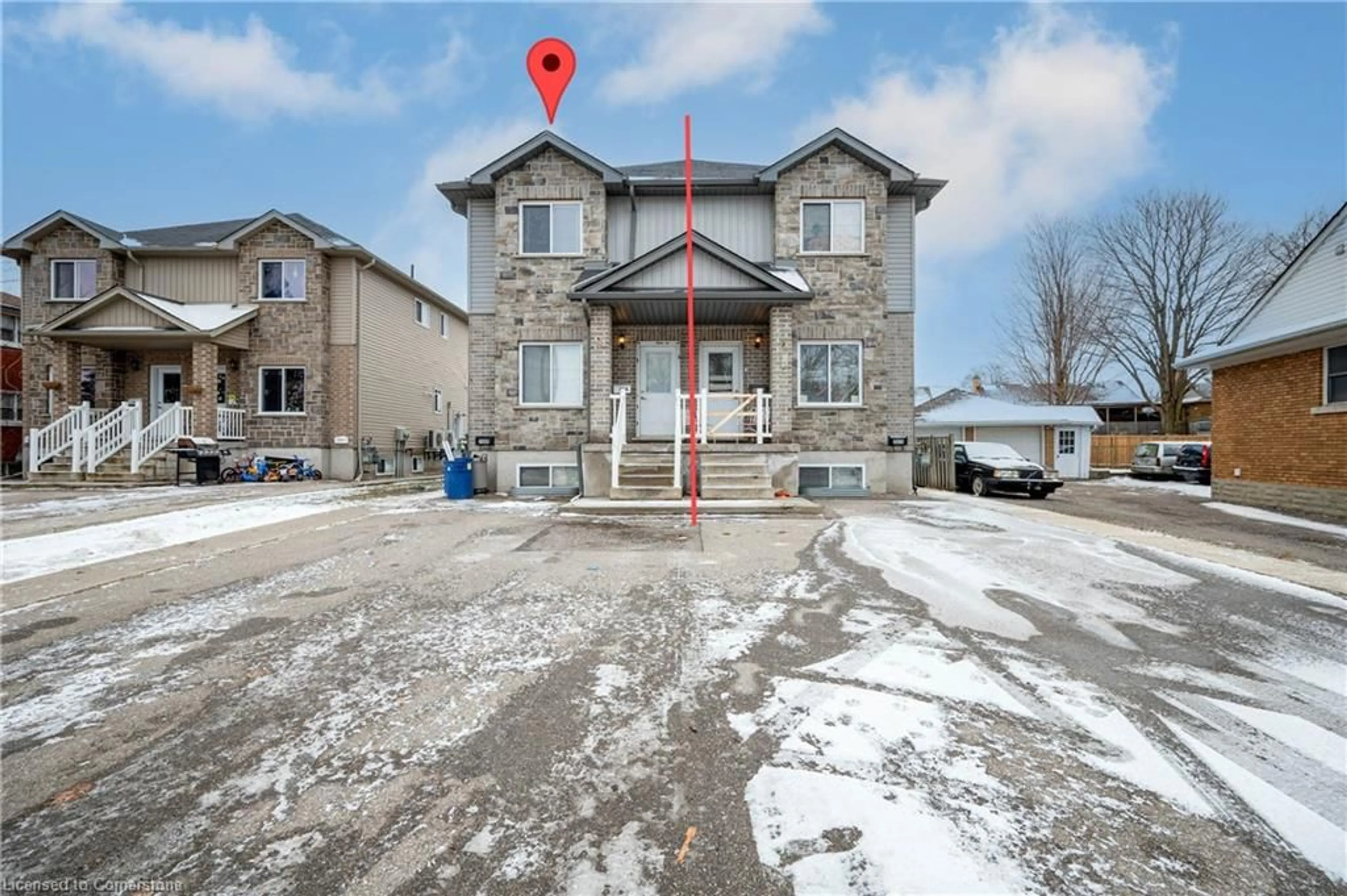 A pic from outside/outdoor area/front of a property/back of a property/a pic from drone, building for 709 Frederick St, Kitchener Ontario N2B 2B3