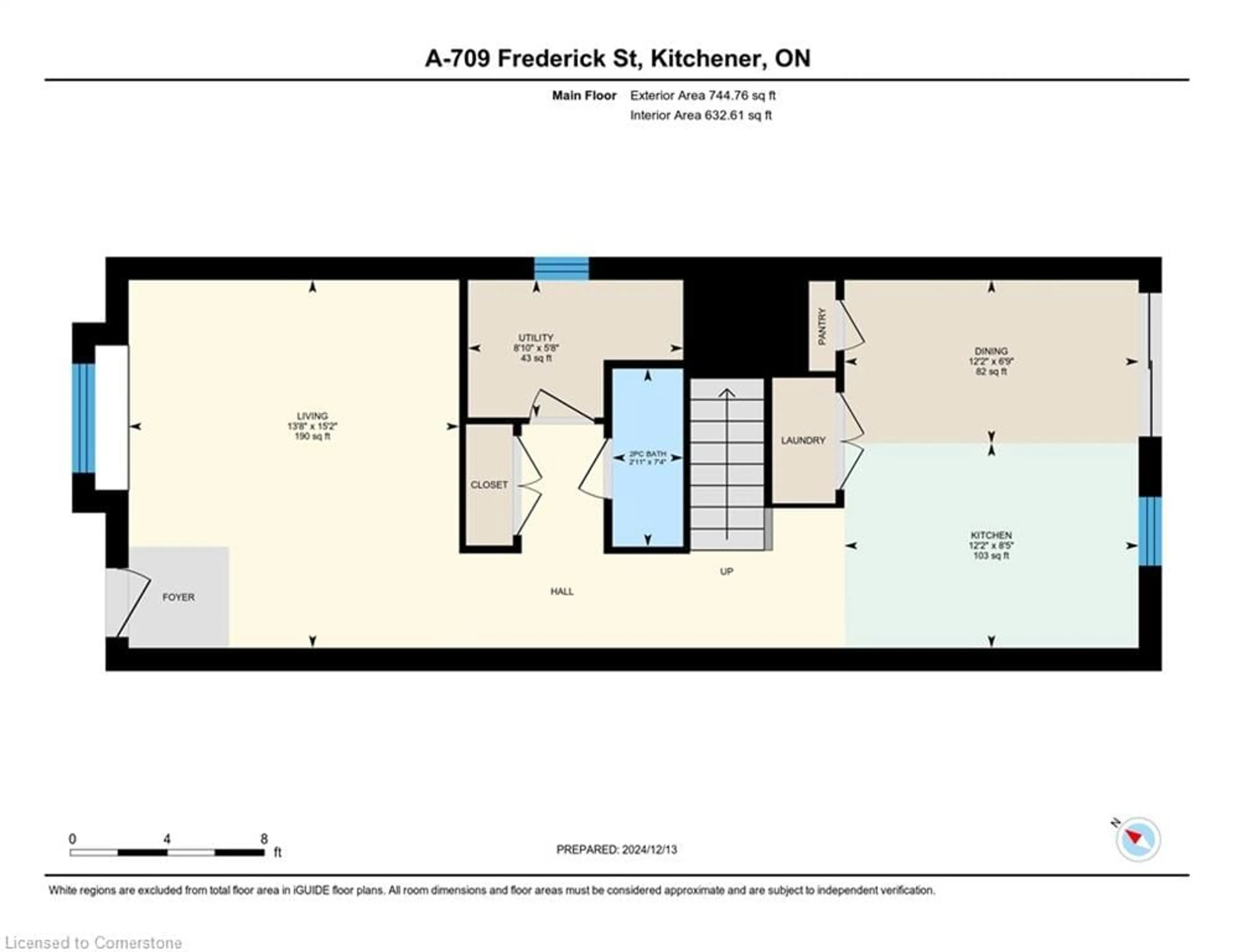 Floor plan for 709 Frederick St, Kitchener Ontario N2B 2B3