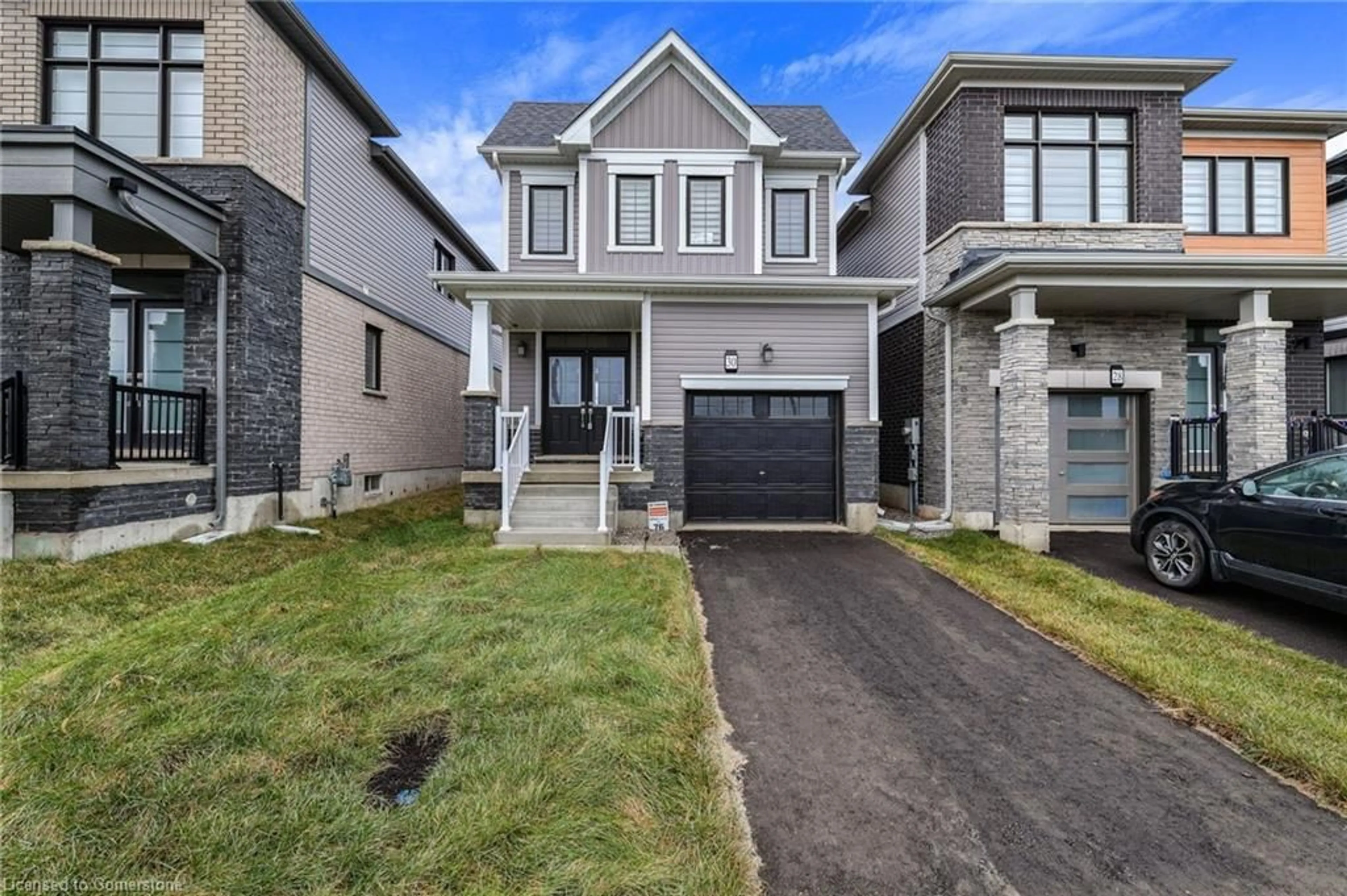 Home with brick exterior material, street for 30 Lilac Circle, Caledonia Ontario N3W 0H5