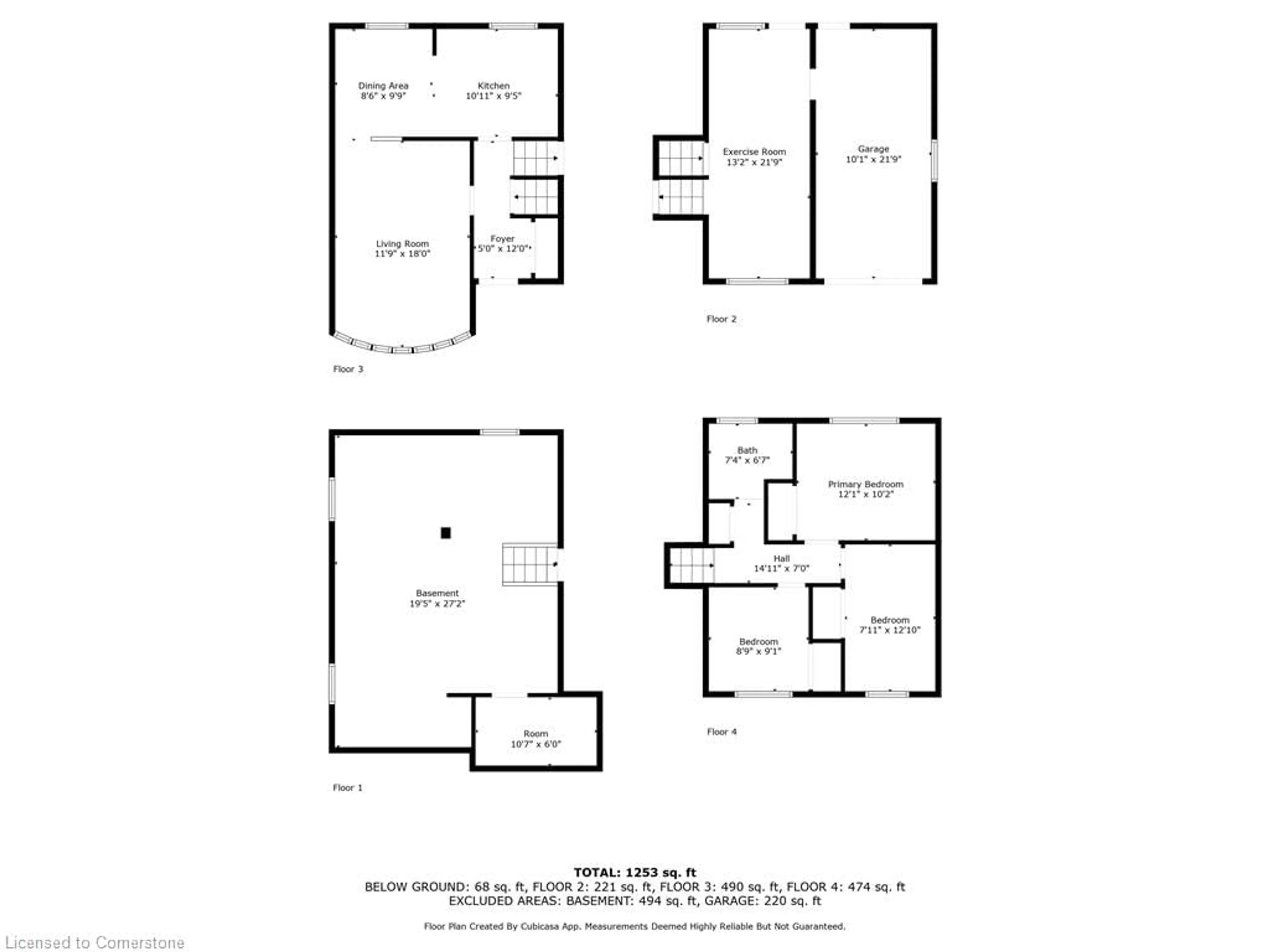 Floor plan for 173 Columbia Dr, Hamilton Ontario L9C 3Y7