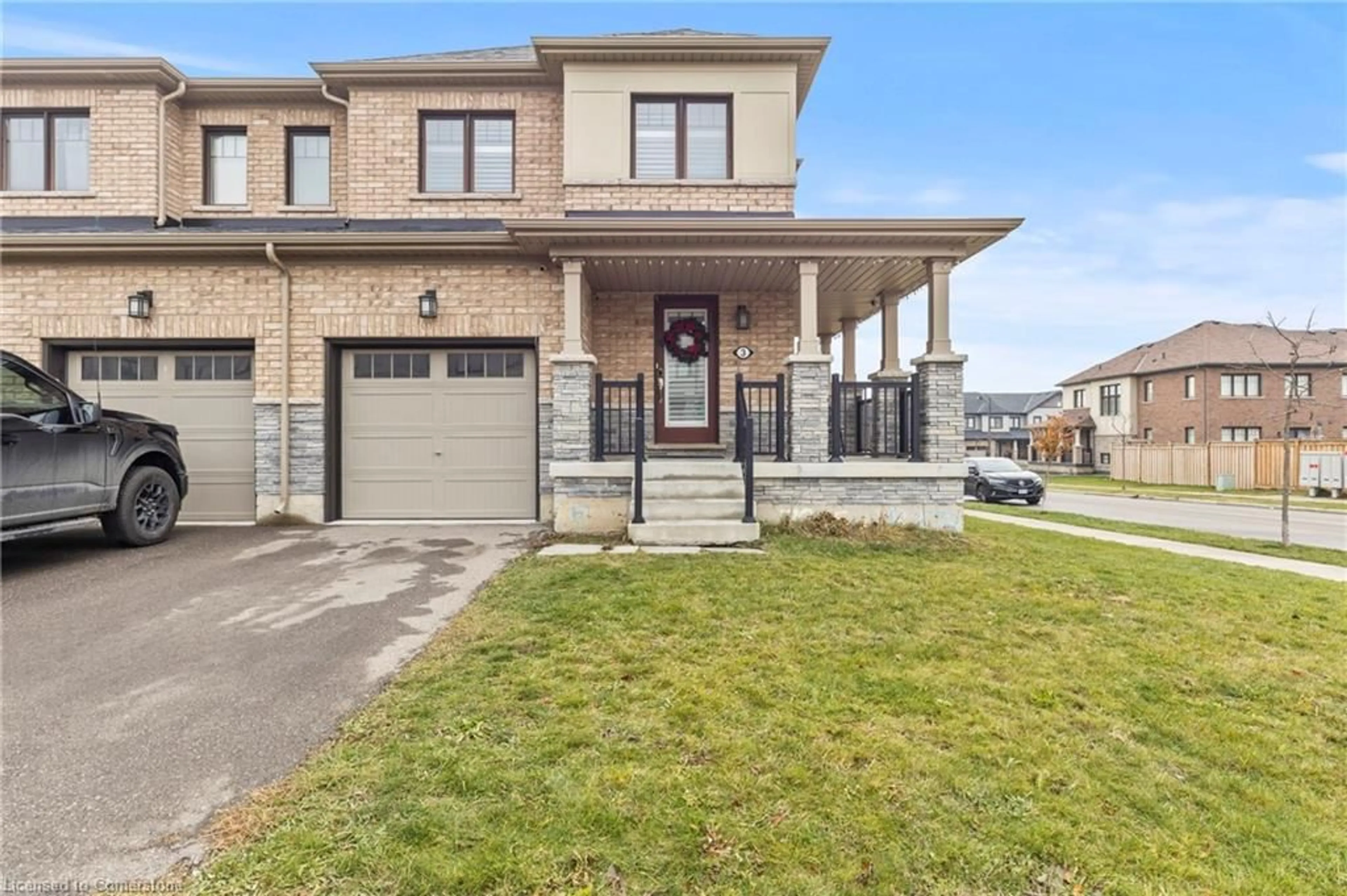 Home with brick exterior material, street for 3 Pagebrook Cres, Stoney Creek Ontario L8J 0K7