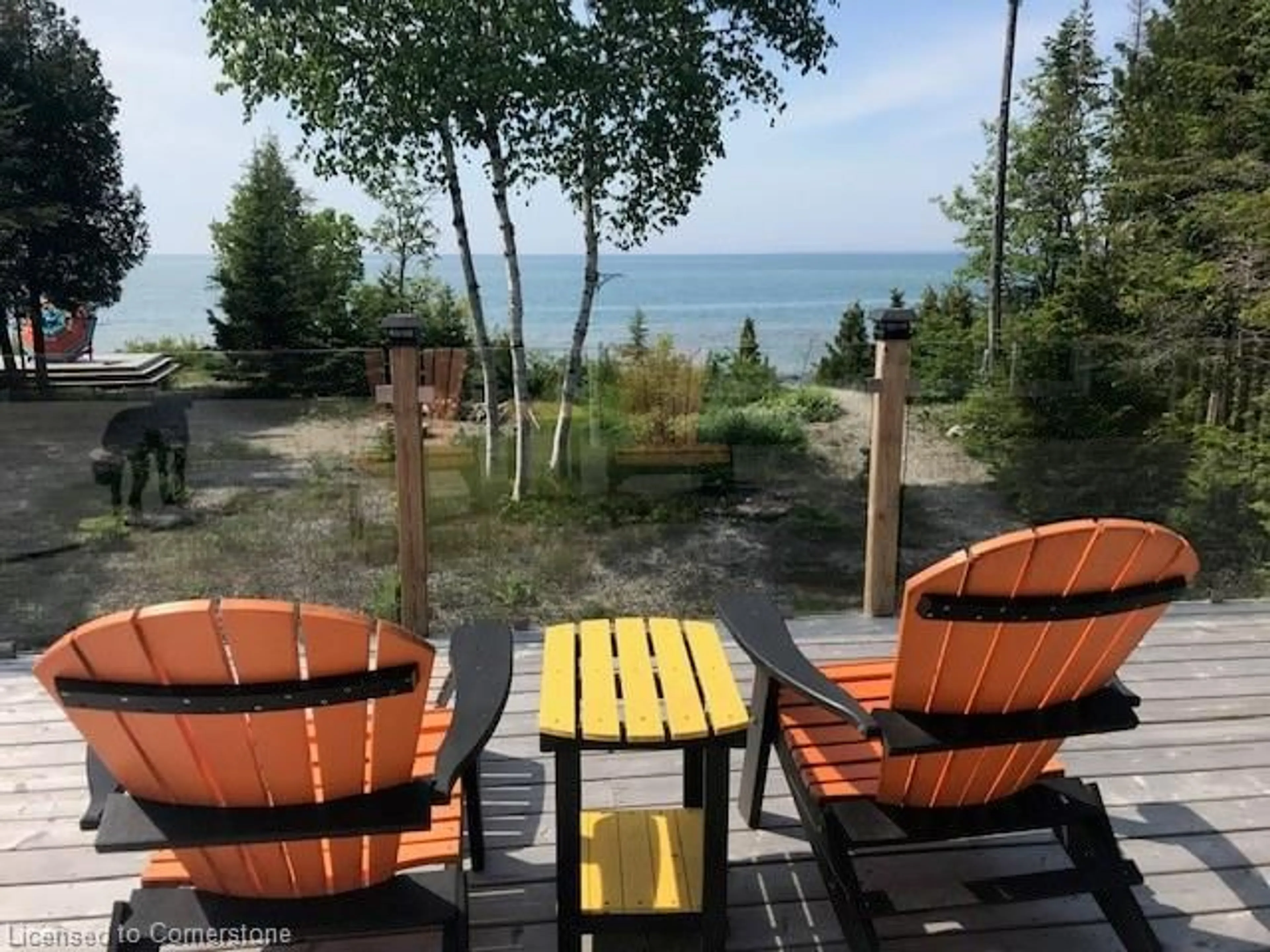 Patio, water/lake/river/ocean view for 62 Zorra Dr, Tobermory Ontario N0H 2R0