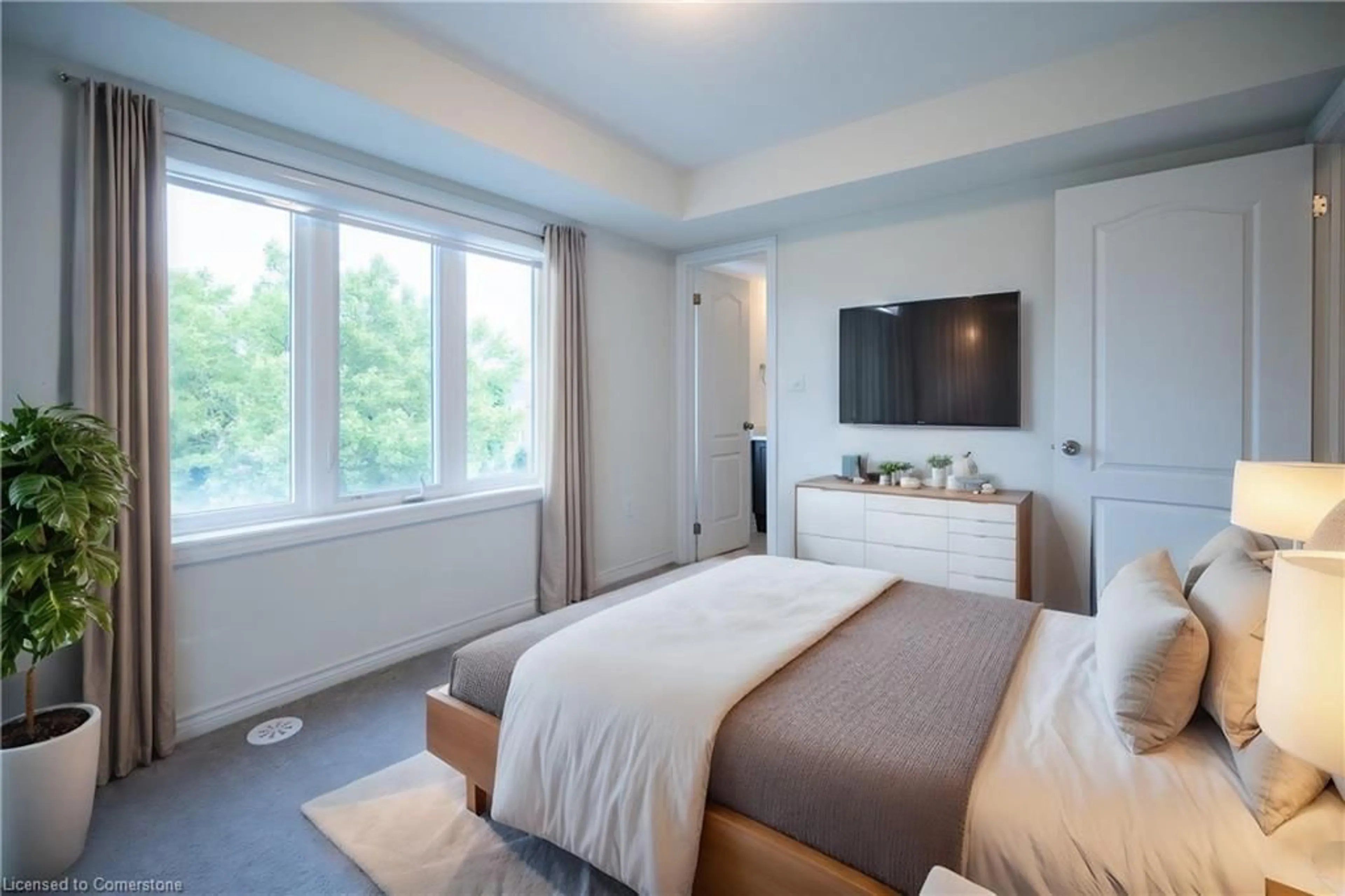 Bedroom with bed, unknown for 383 Dundas St #45, Waterdown Ontario L0R 2H3