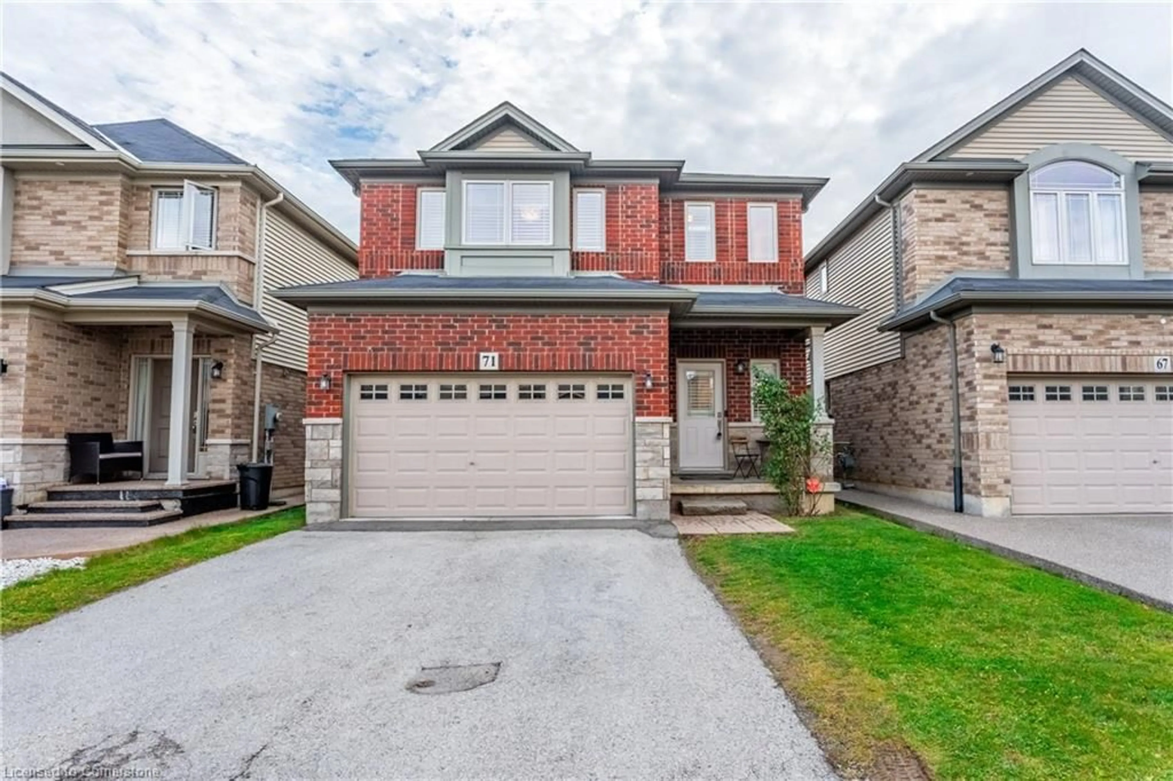 Home with brick exterior material, street for 71 Chamomile Dr, Hamilton Ontario L8W 0C1