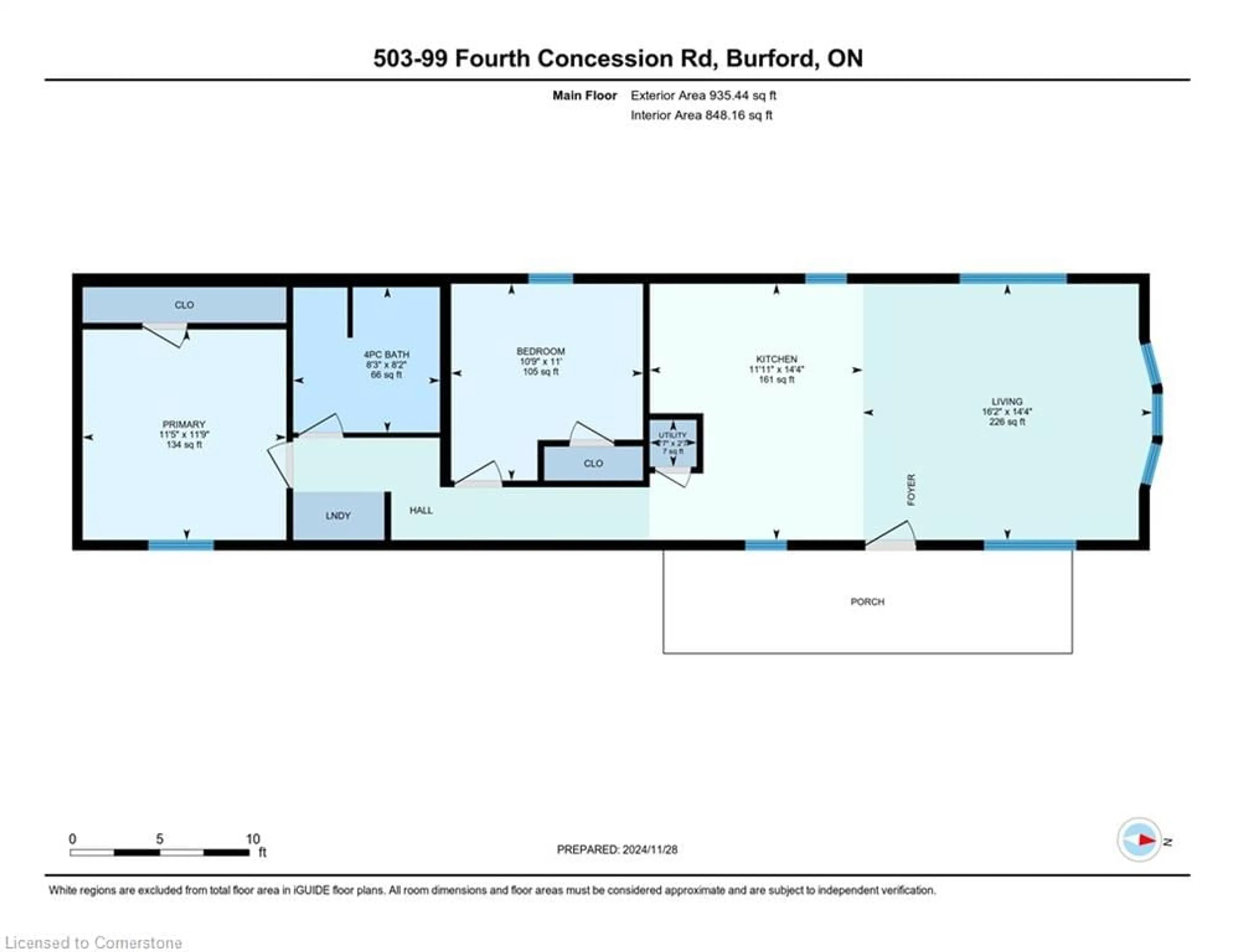 Floor plan for 99 Fourth Conc Rd, Burford Ontario N0E 1A0