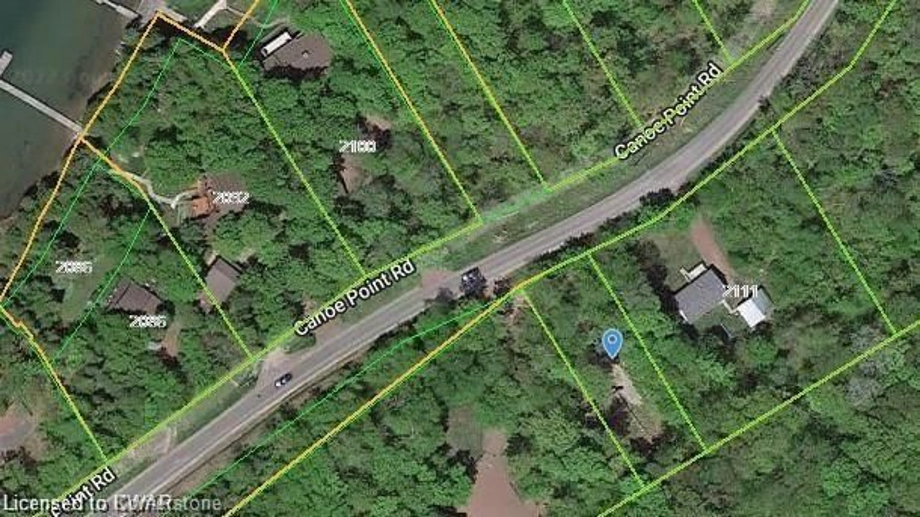 A pic from outside/outdoor area/front of a property/back of a property/a pic from drone, street for LOT 6 Canoe Point Rd, St. Joseph Island Ontario P0R 1J0