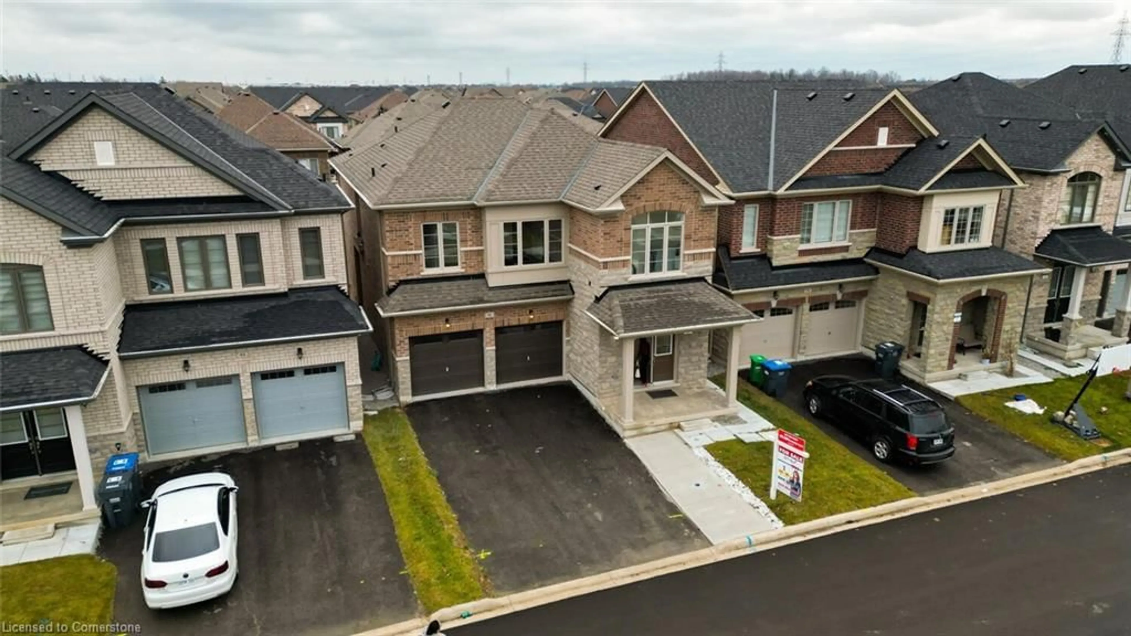 A pic from outside/outdoor area/front of a property/back of a property/a pic from drone, street for 46 Eastman Dr, Brampton Ontario L6X 5S5