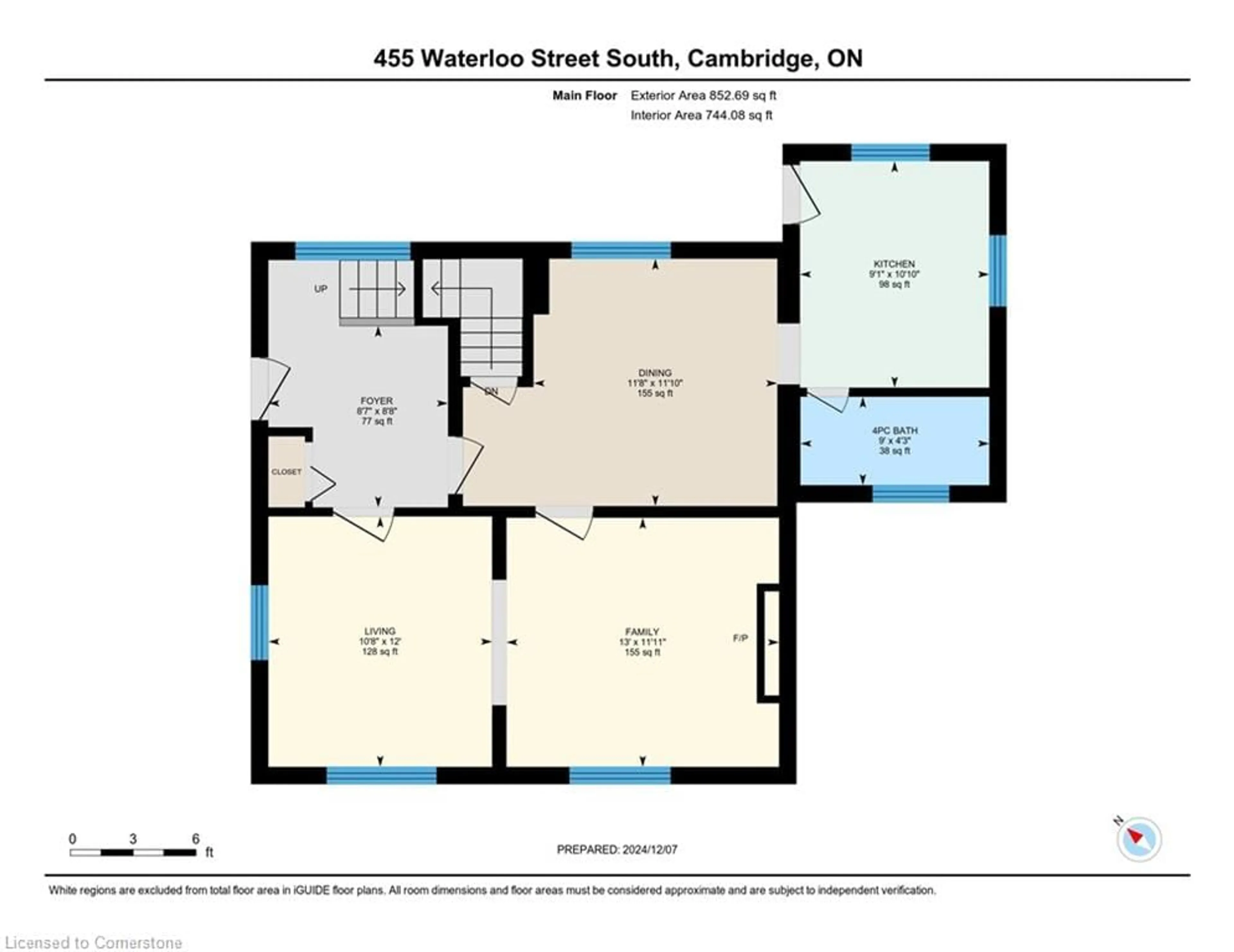 Floor plan for 455 Waterloo St, Cambridge Ontario N3H 1P1