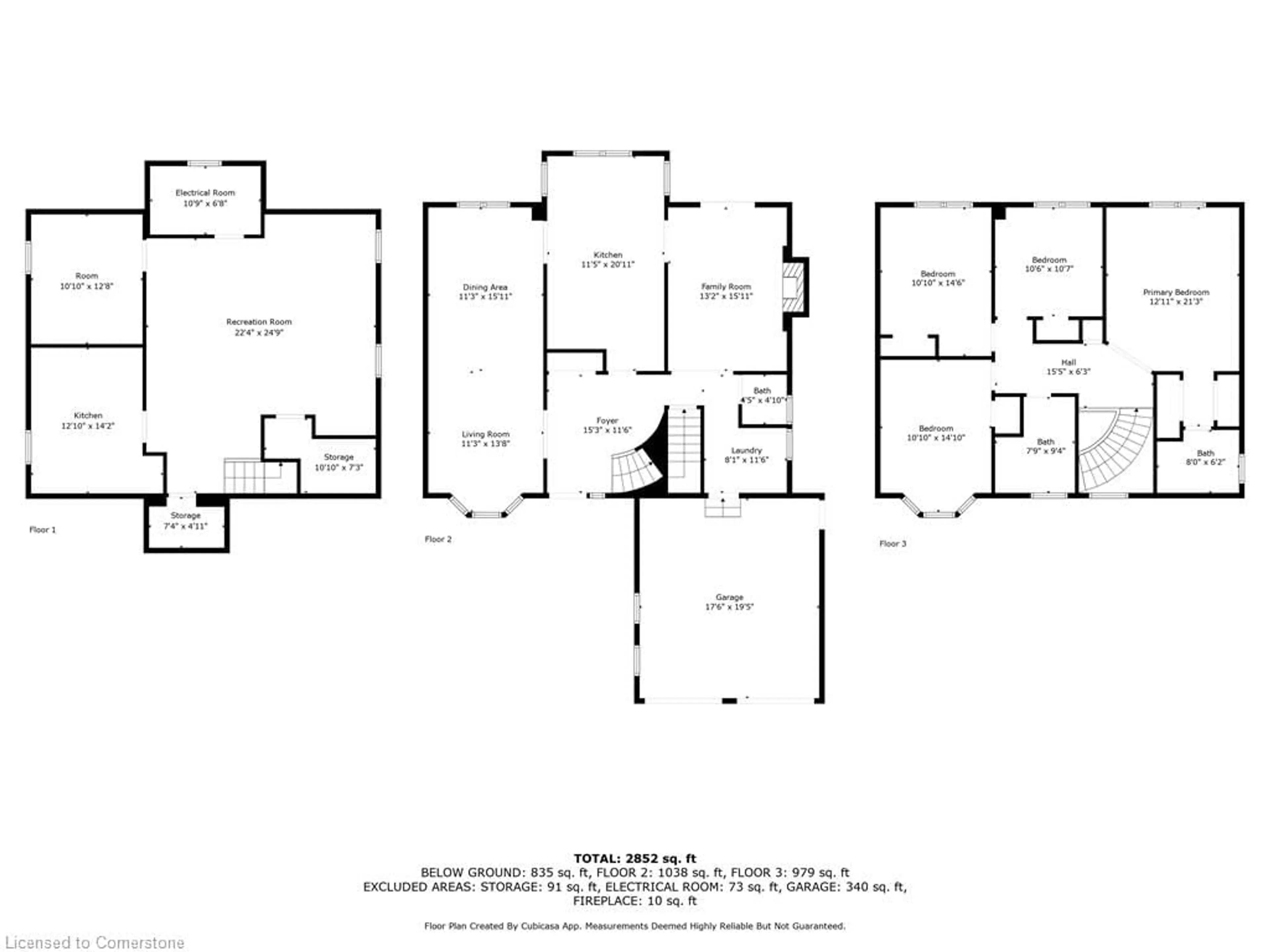 Floor plan for 22 Cresthaven Dr, Stoney Creek Ontario L8E 4S5