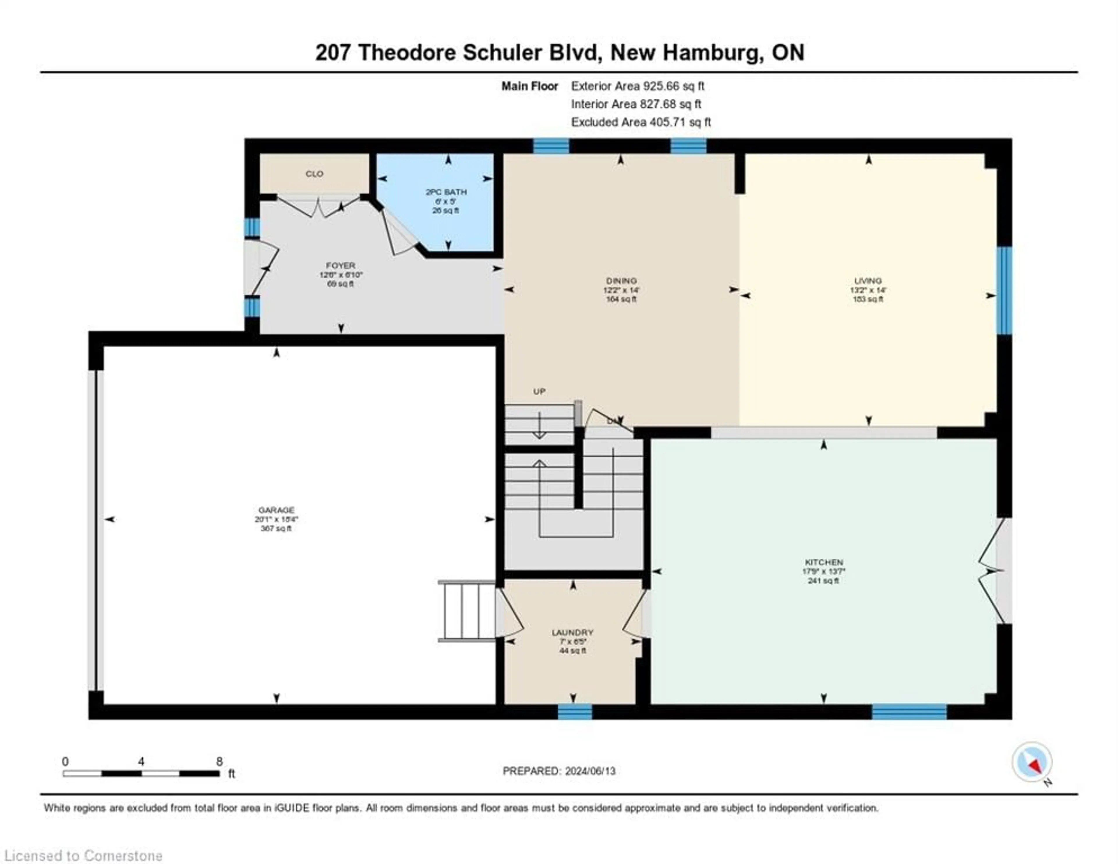 Floor plan for 207 Theodore Schuler Blvd, New Hamburg Ontario N3A 4N8