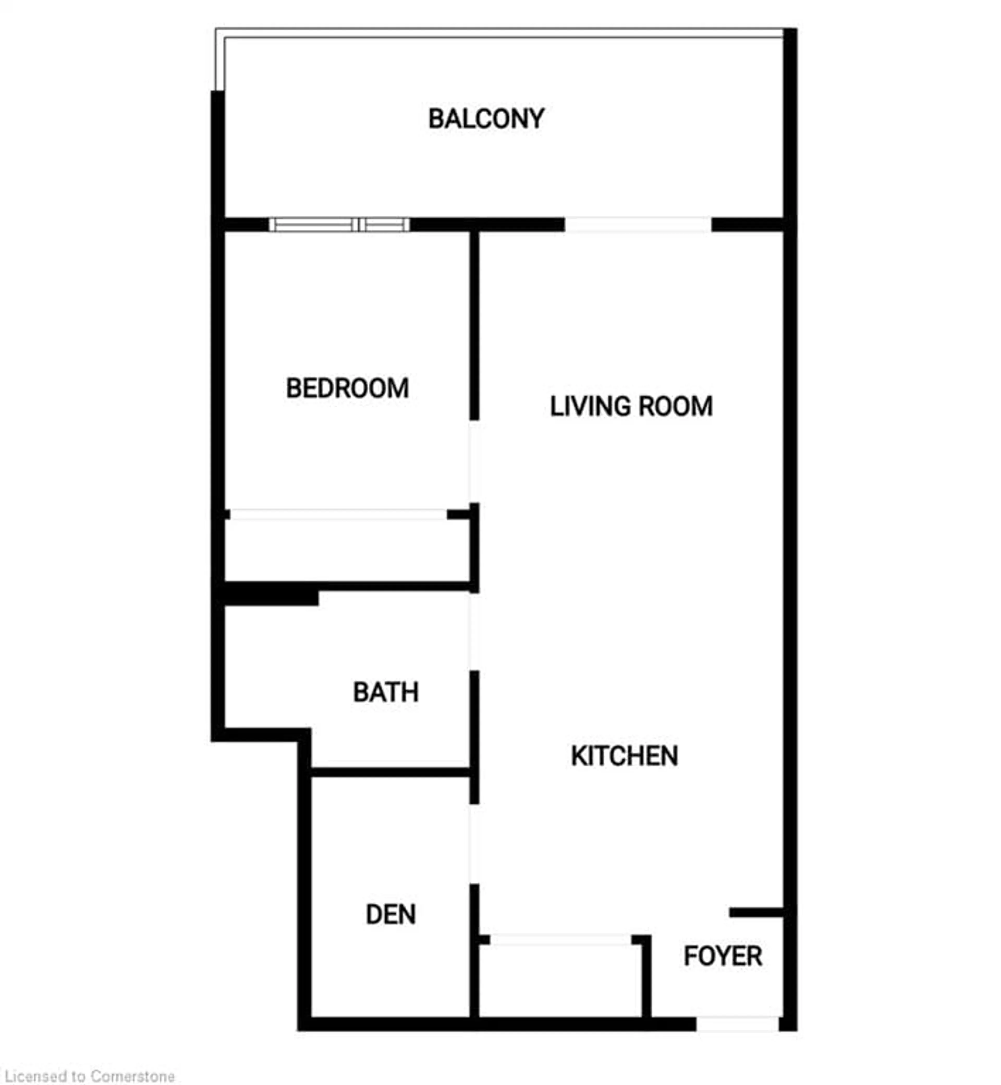 Floor plan for 15 Queen St #2112, Hamilton Ontario L8P 0C6