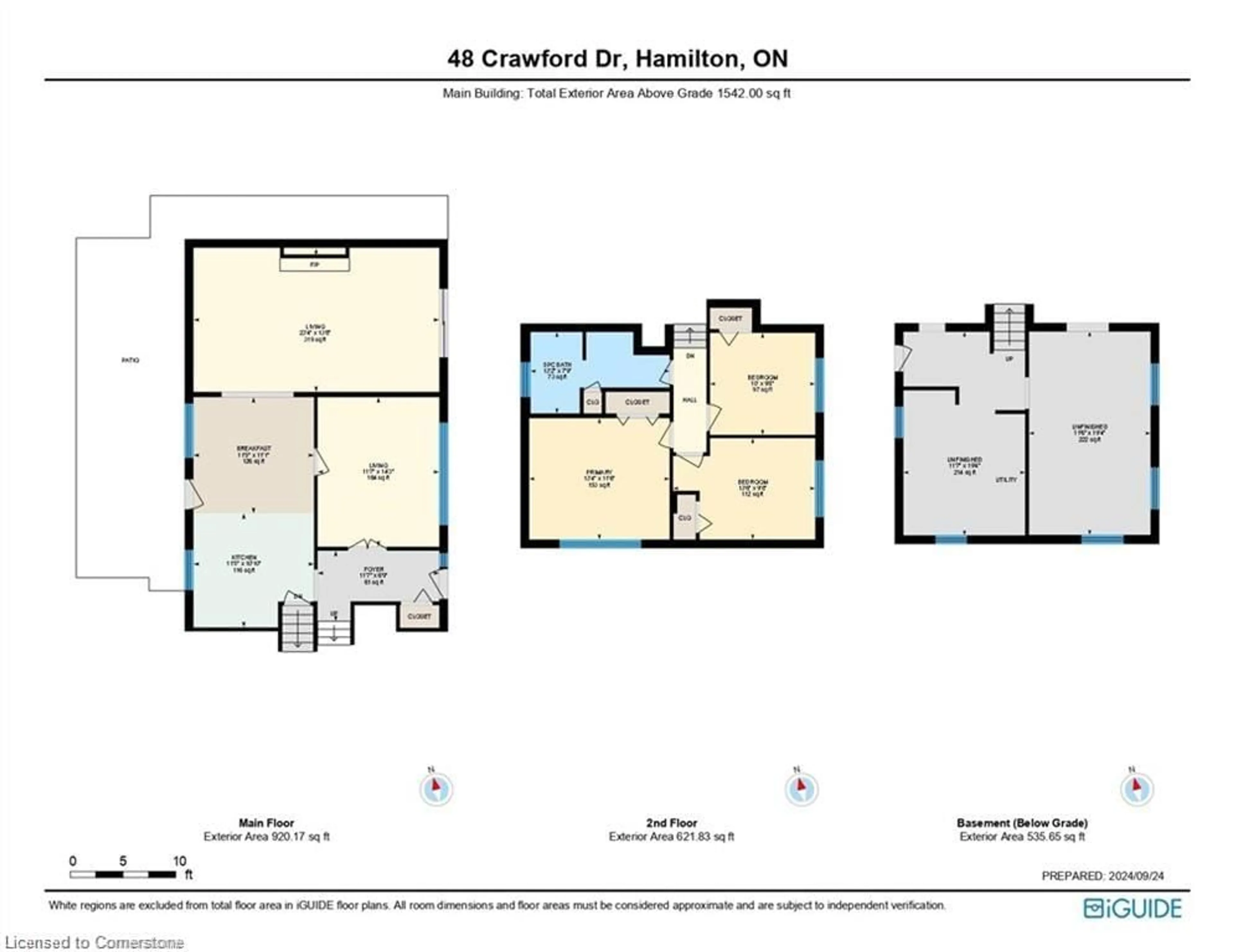 Floor plan for 48 Crawford Dr, Hamilton Ontario L8H 2P1