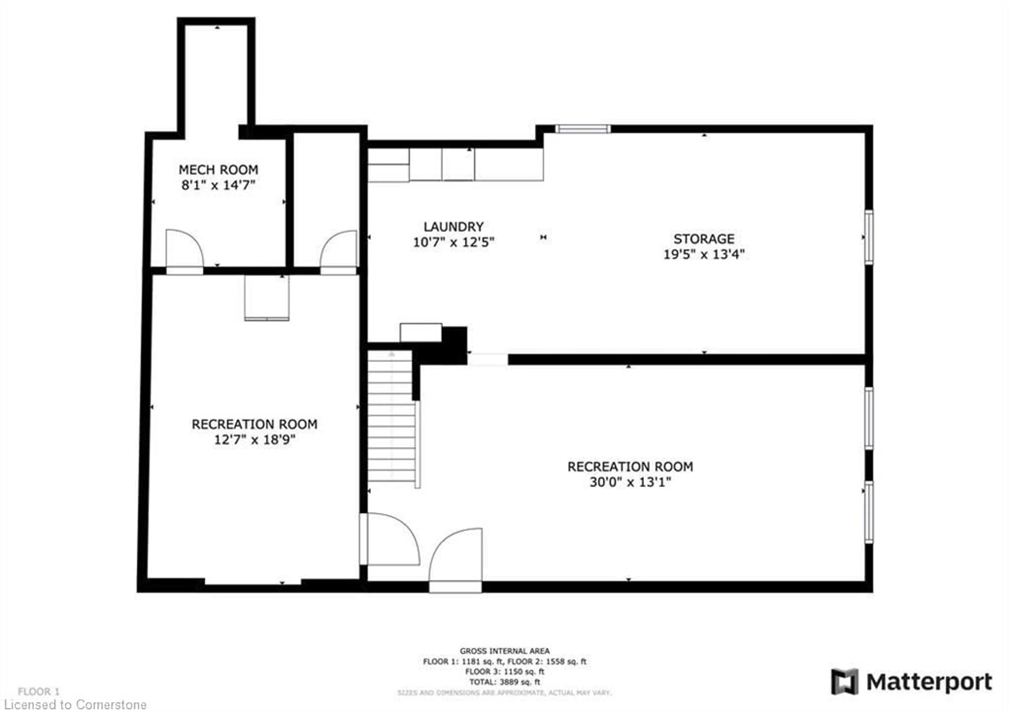 Floor plan for 298 Second Rd, Stoney Creek Ontario L6J 3J4