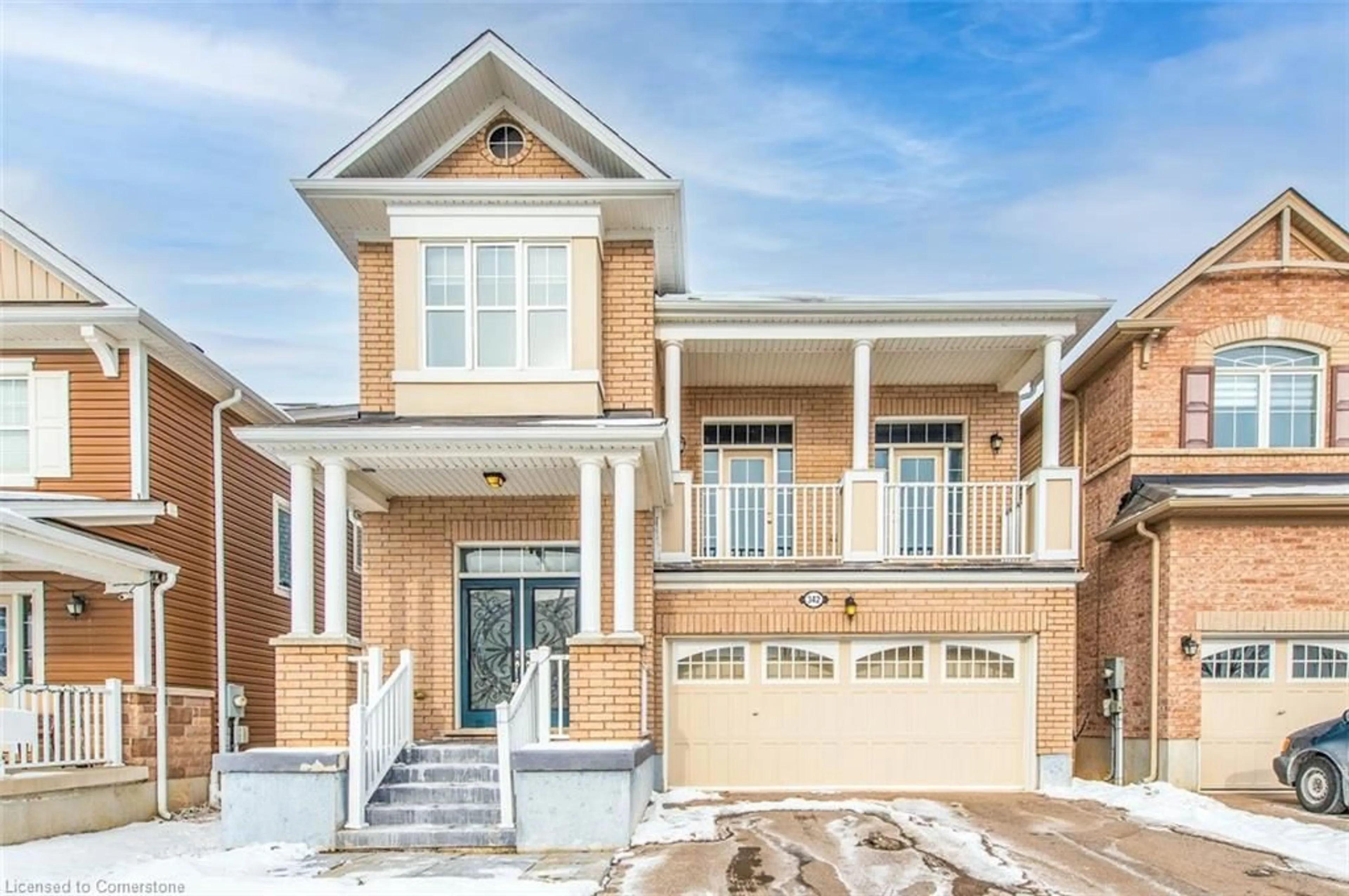 Home with brick exterior material, street for 342 Seabrook Dr, Kitchener Ontario N2R 0L8