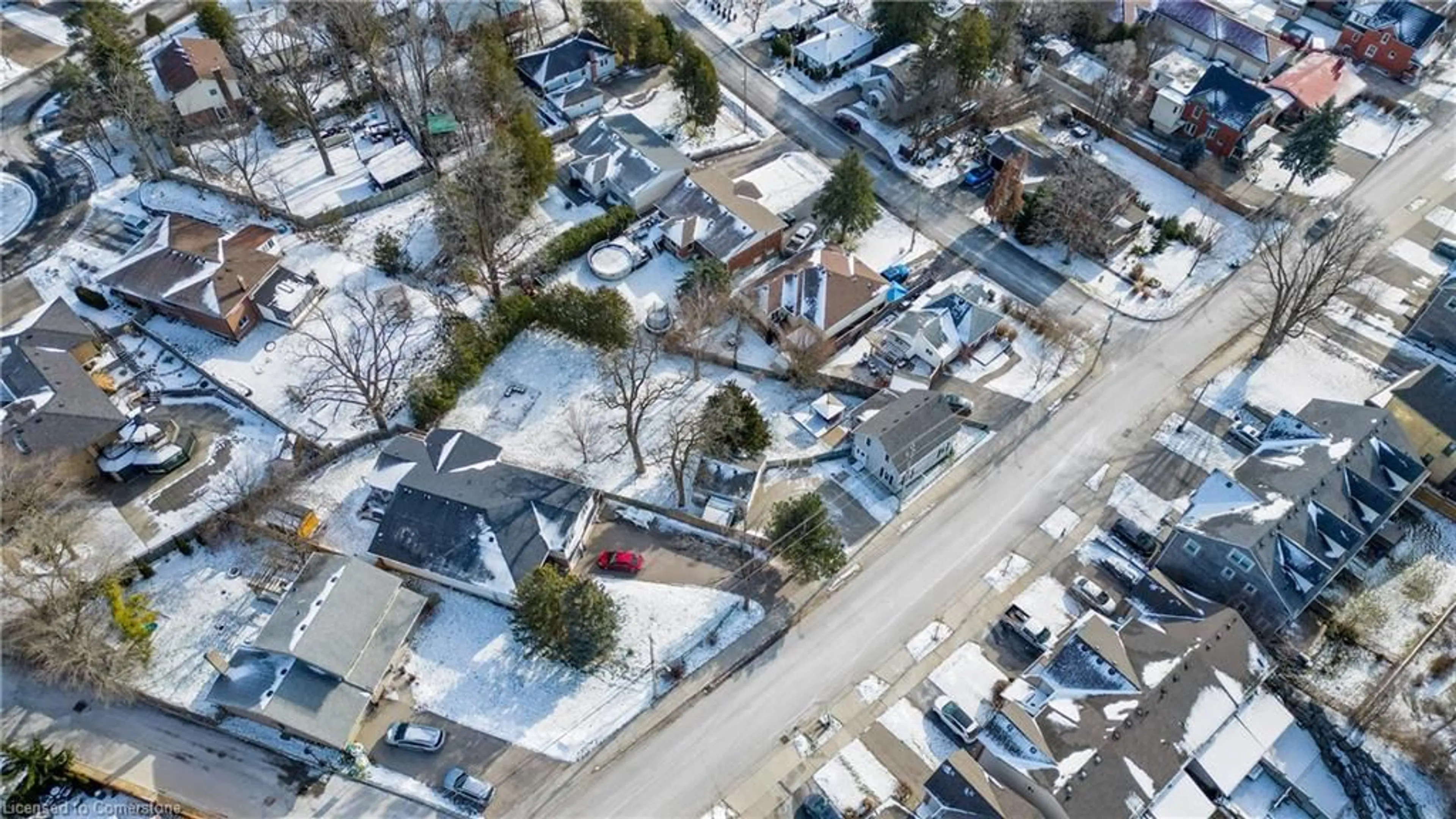 A pic from outside/outdoor area/front of a property/back of a property/a pic from drone, street for 64 Woolwich St, Kitchener Ontario N2K 1S3