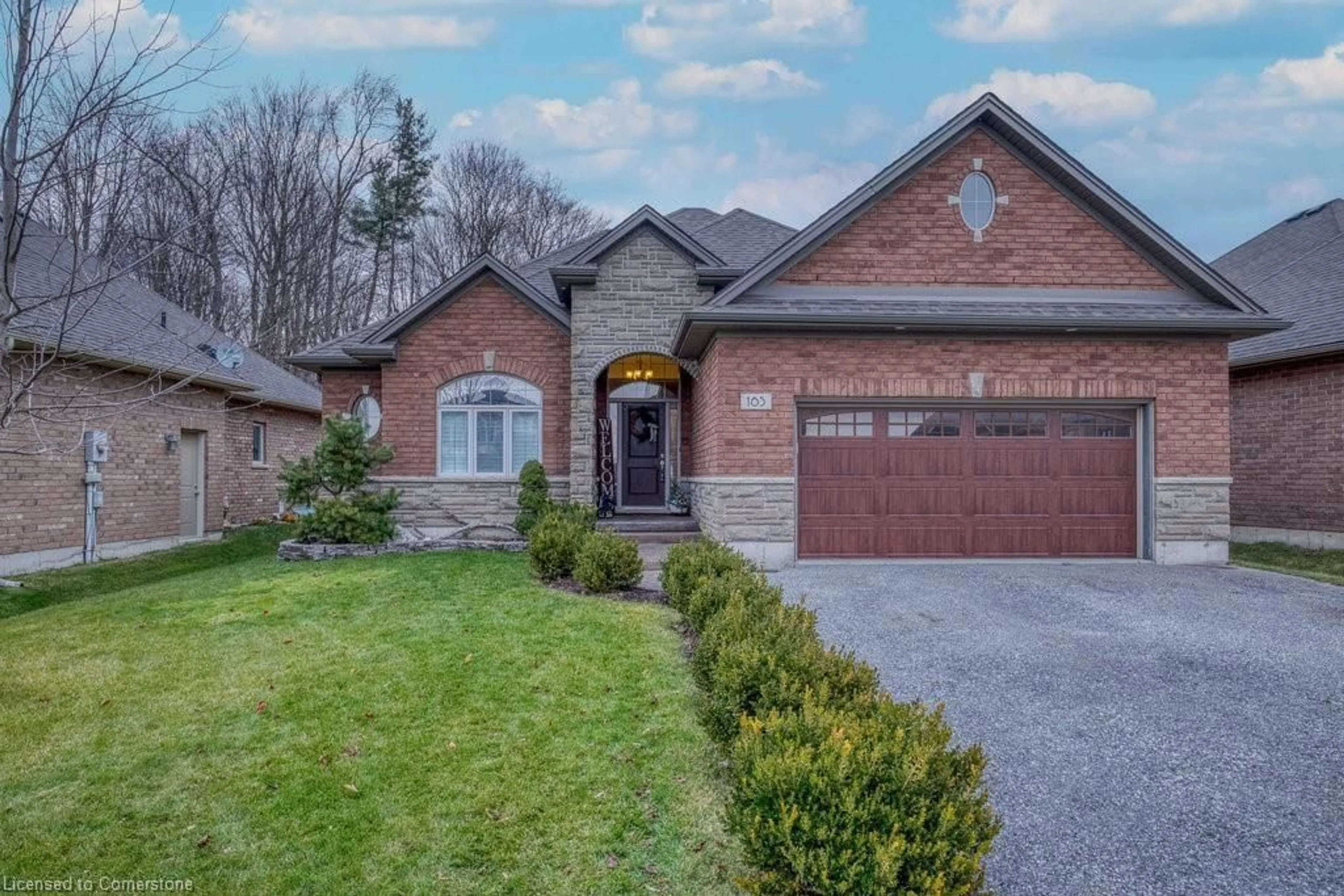 Home with brick exterior material, street for 165 Woodway Trail, Simcoe Ontario N3Y 0B8