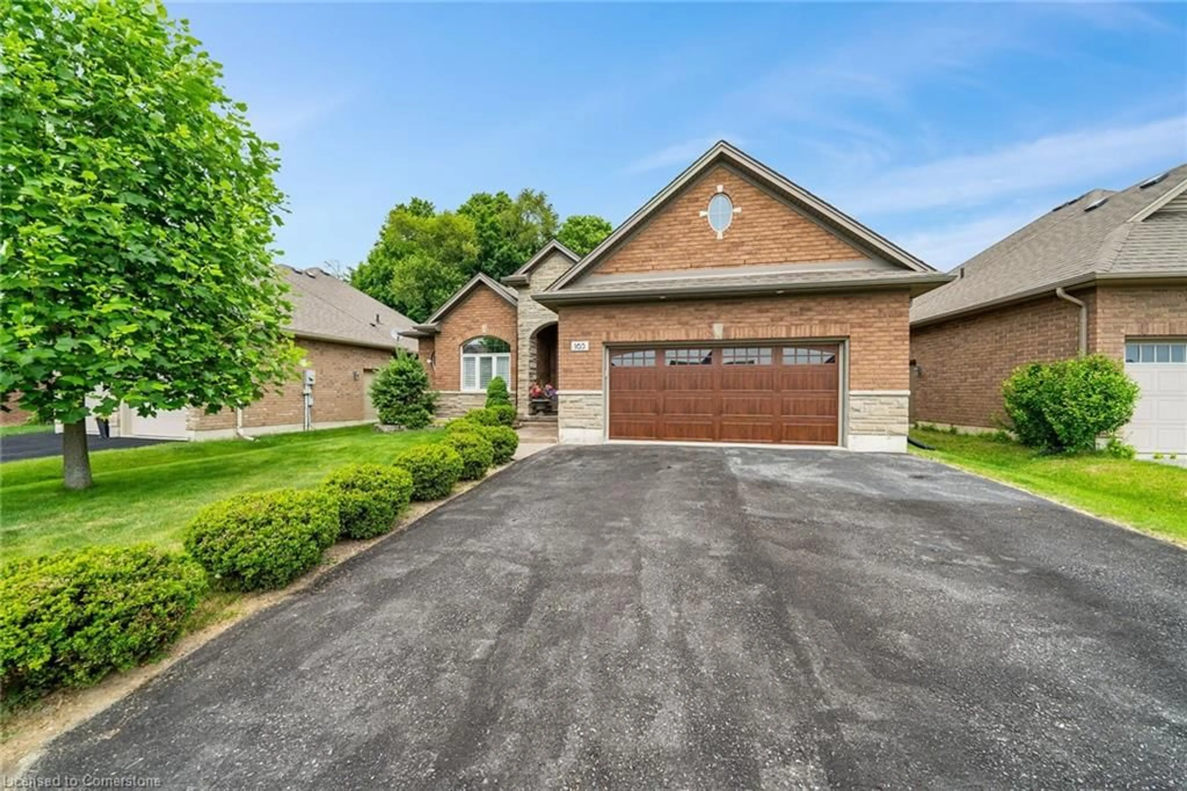 Home with brick exterior material, street for 165 Woodway Trail, Simcoe Ontario N3Y 0B8