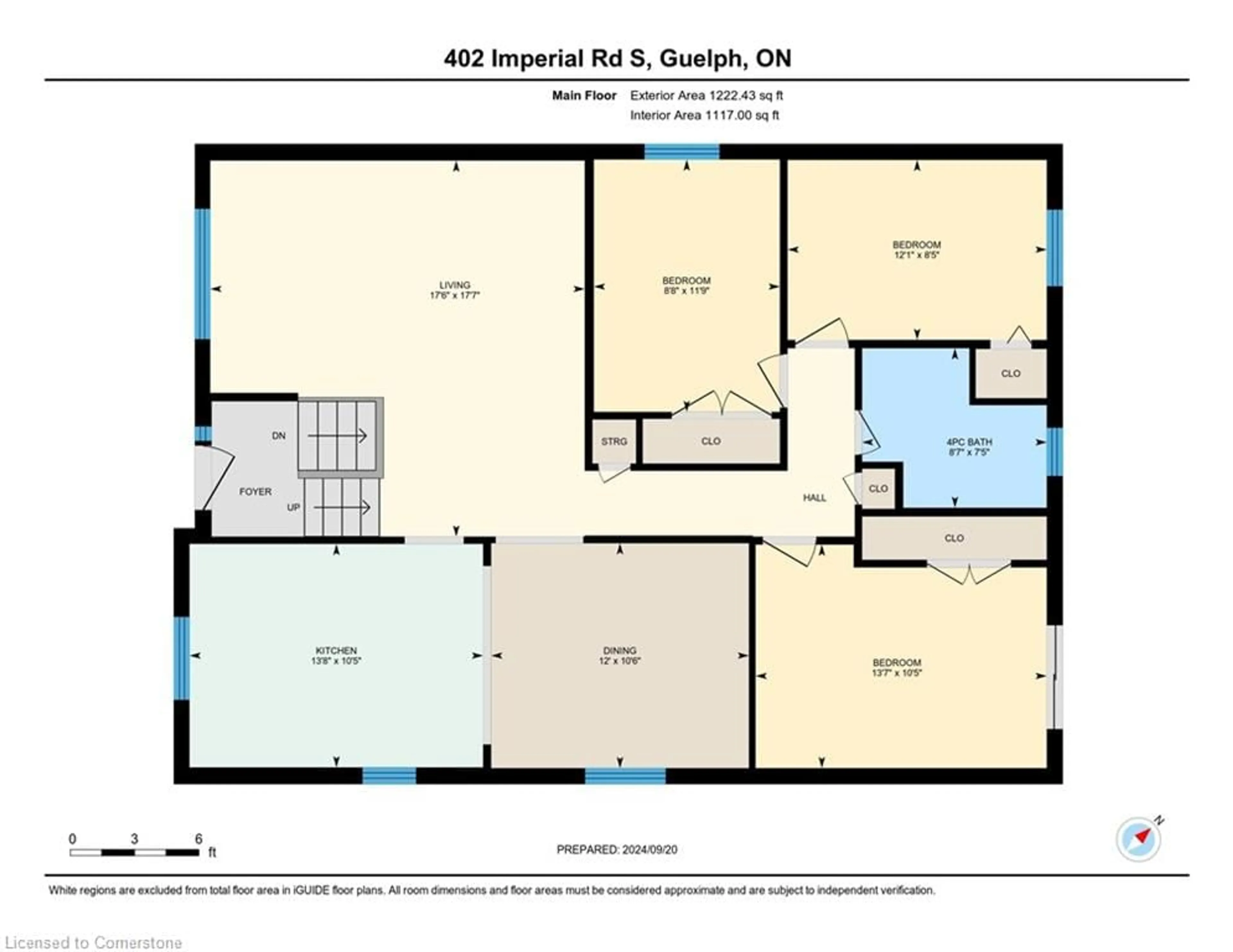 Floor plan for 402 Imperial Rd, Guelph Ontario N1K 1K3