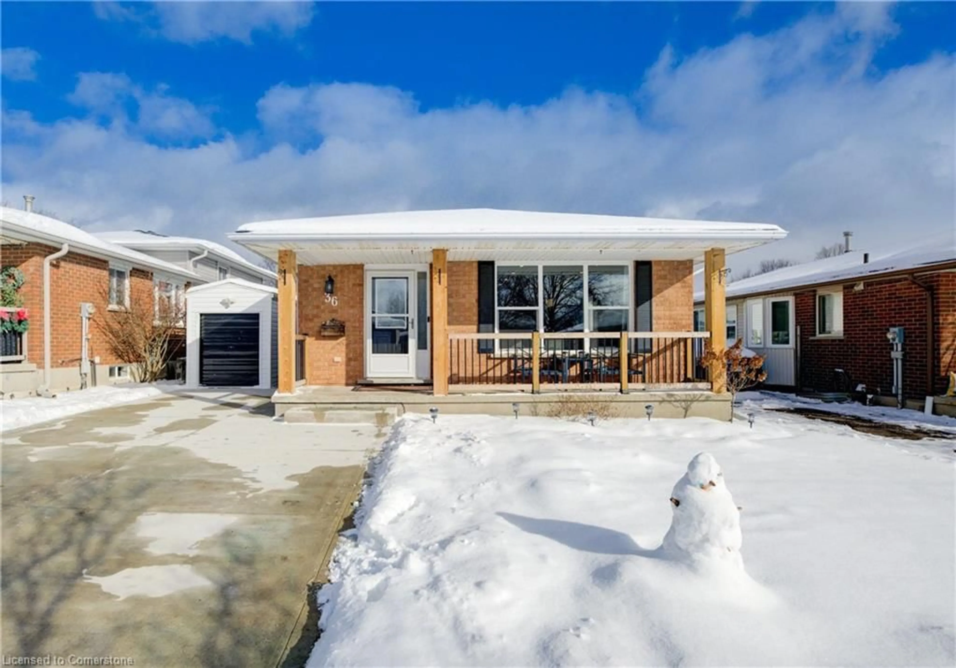 Home with brick exterior material, street for 36 Summerhill Cres, Kitchener Ontario N2N 2Y1