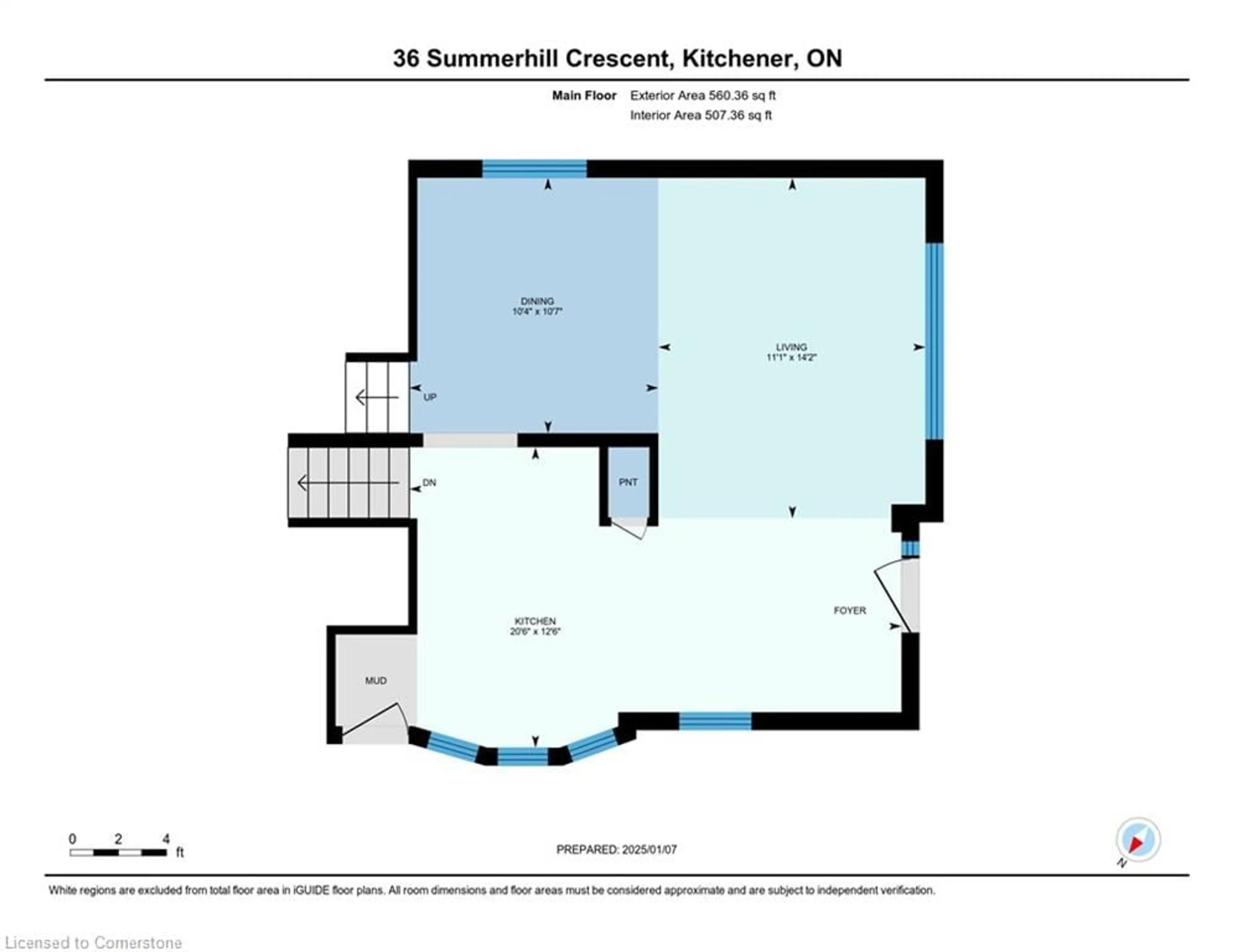 Floor plan for 36 Summerhill Cres, Kitchener Ontario N2N 2Y1