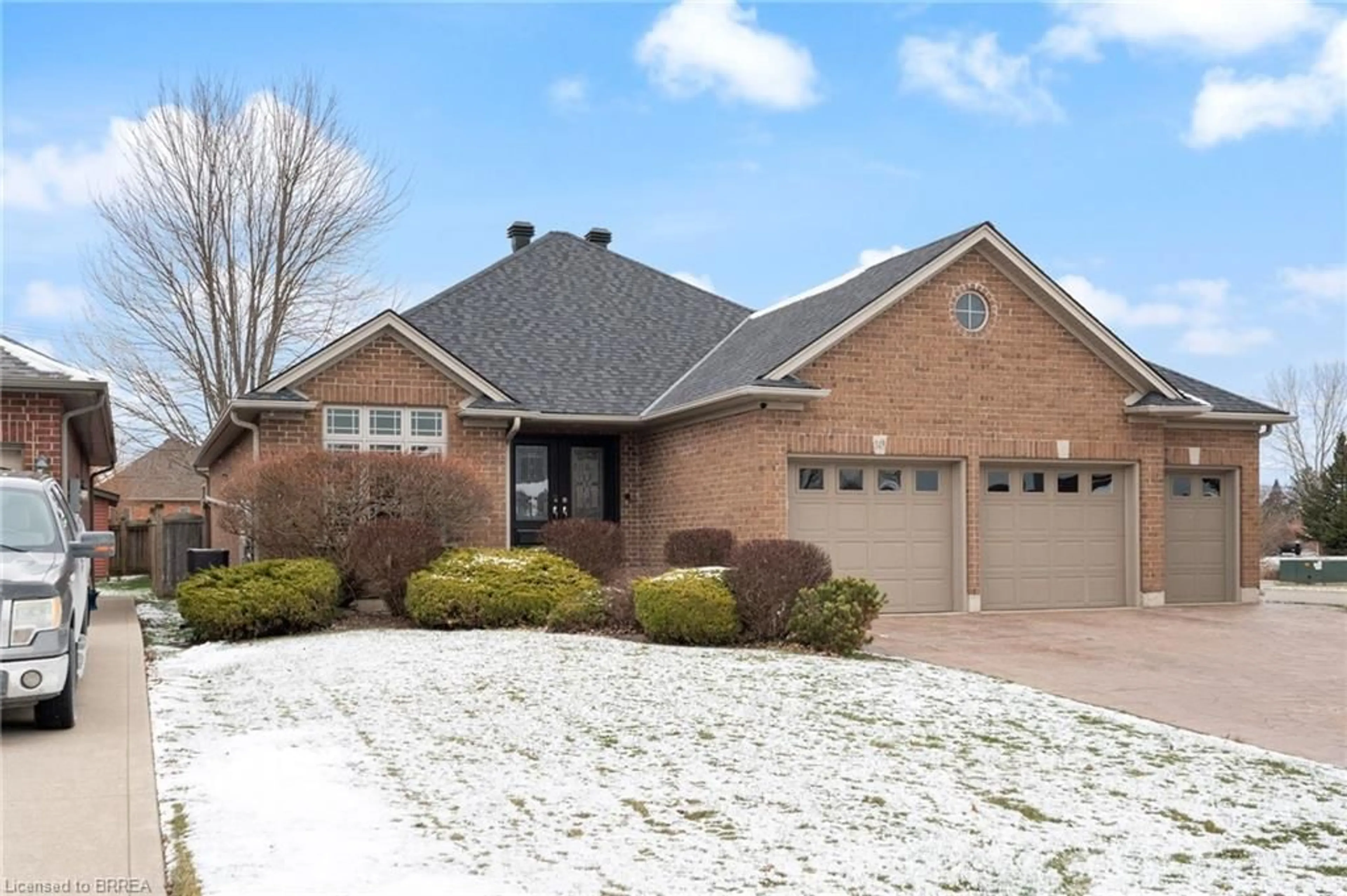 Home with brick exterior material, street for 149 Galinee Trail, Port Dover Ontario N0A 1N9