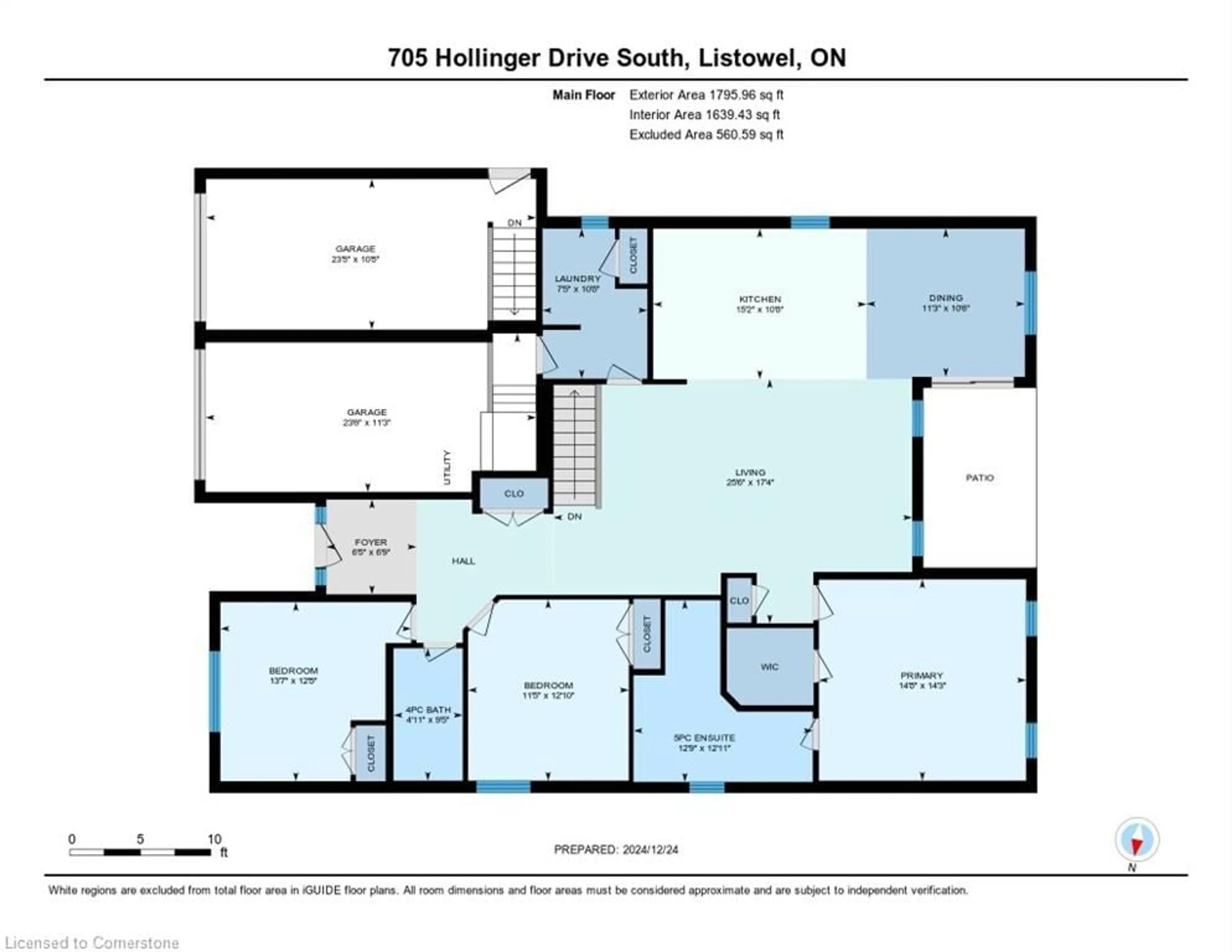 Floor plan for 705 Hollinger Dr, Listowel Ontario N4W 3V2