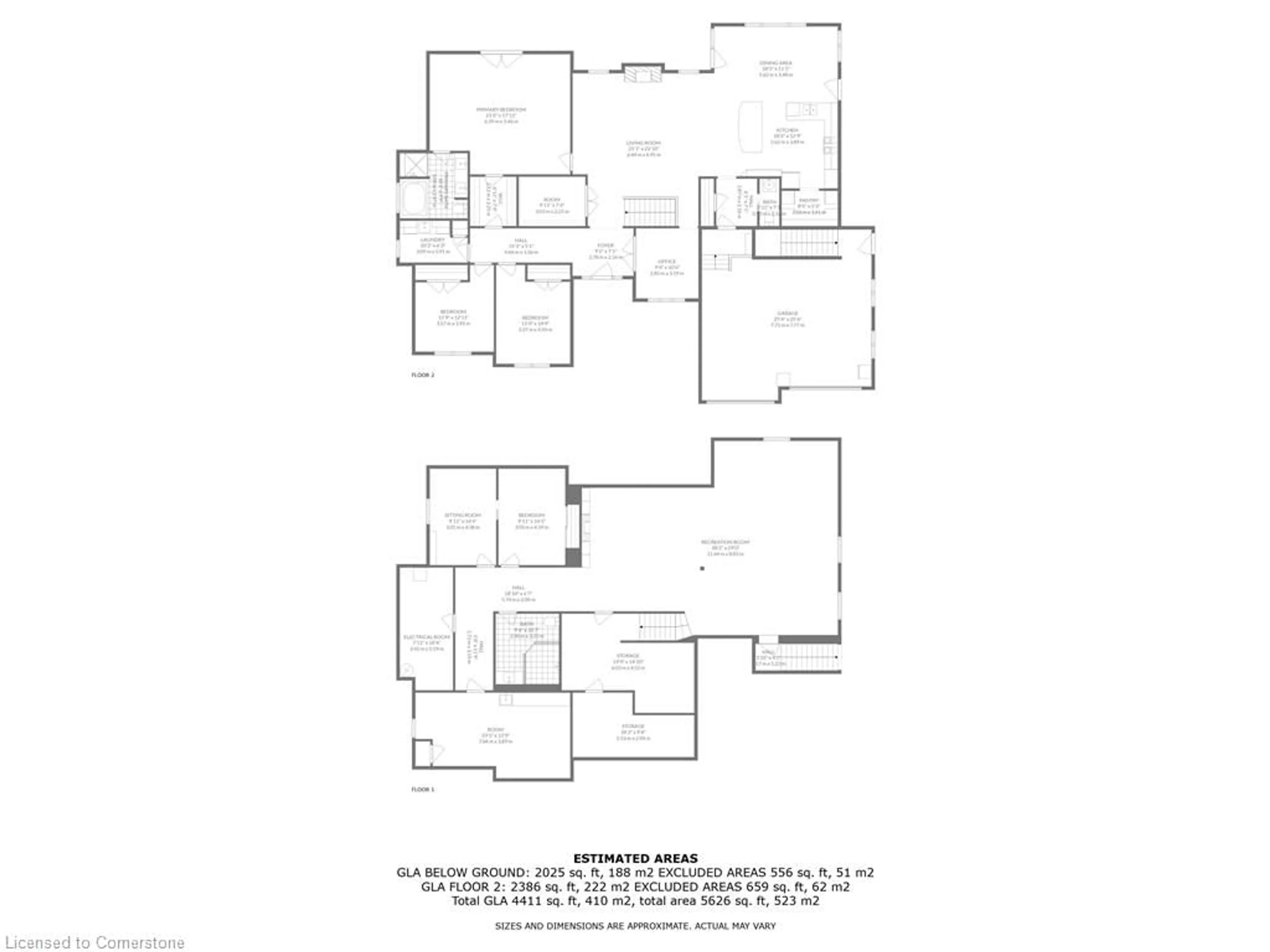 Floor plan for 53 Woodland Dr, Pine Grove Ontario N3Y 4J9