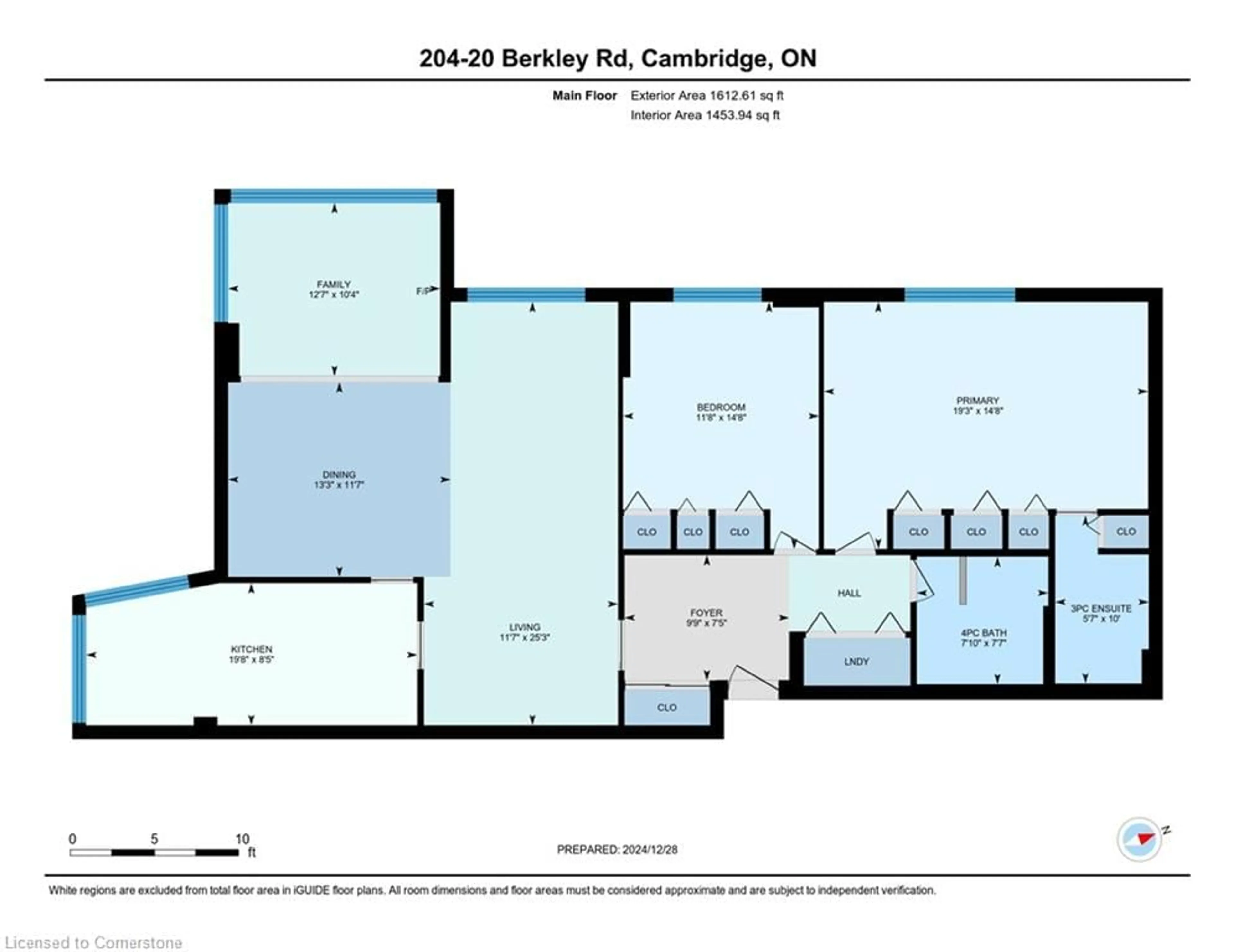 Floor plan for 20 Berkley Rd #204, Cambridge Ontario N1S 4S8