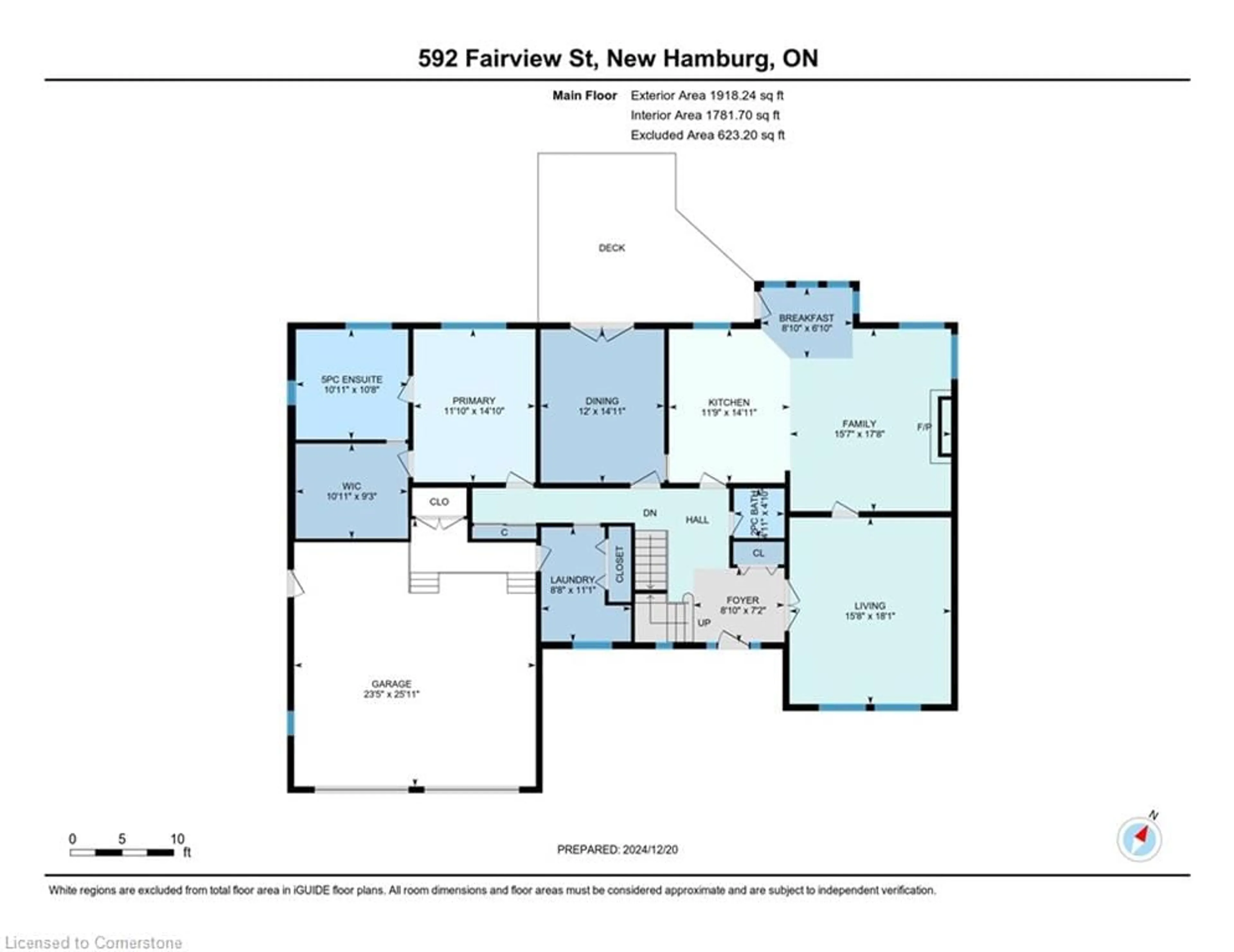 Floor plan for 592 Fairview St, New Hamburg Ontario N3A 1M7