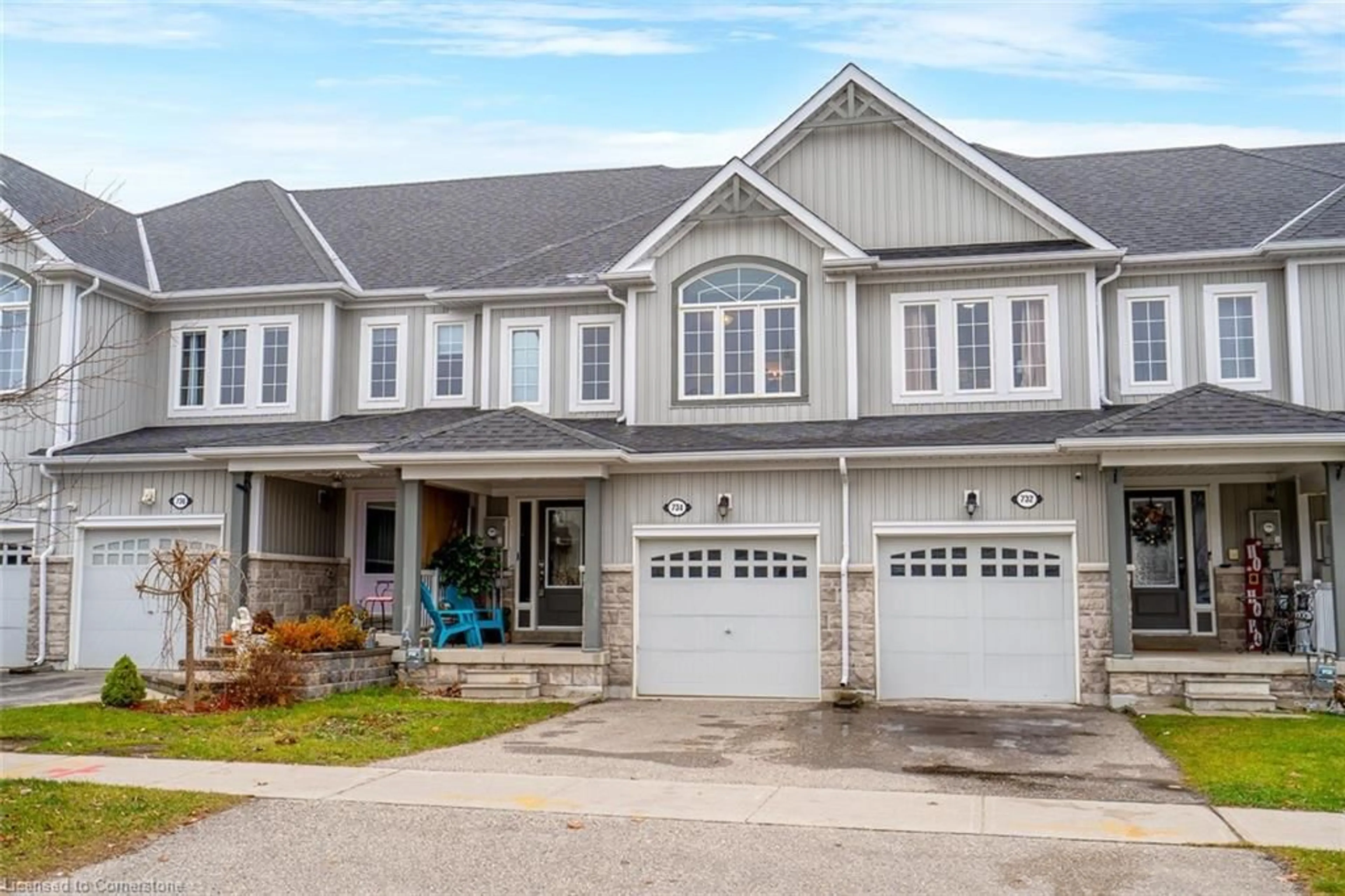 Home with vinyl exterior material, street for 734 Cook Cres, Shelburne Ontario L9V 3V2