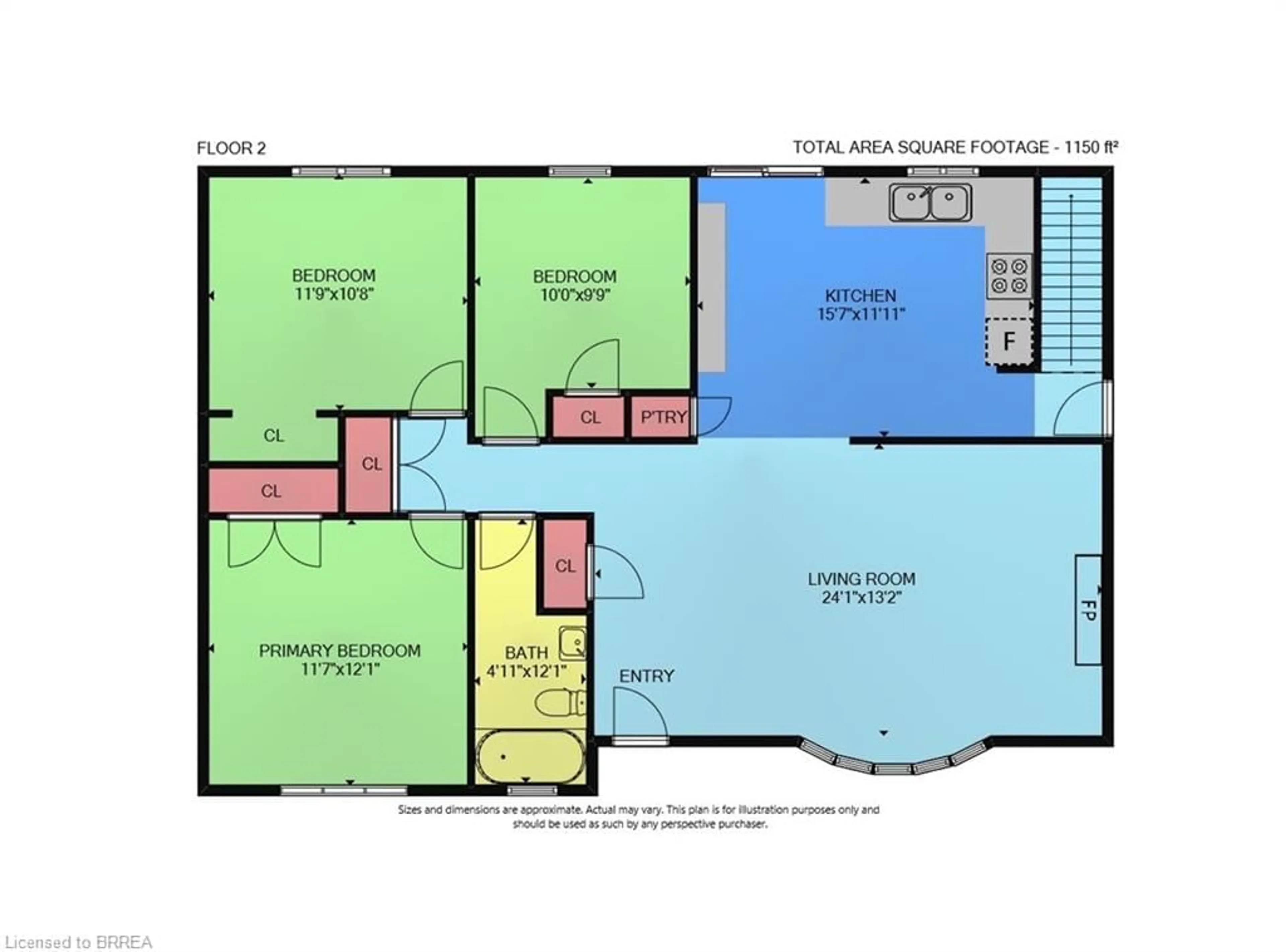 Floor plan for 45 Marvin Ave, Brantford Ontario N3S 3C3