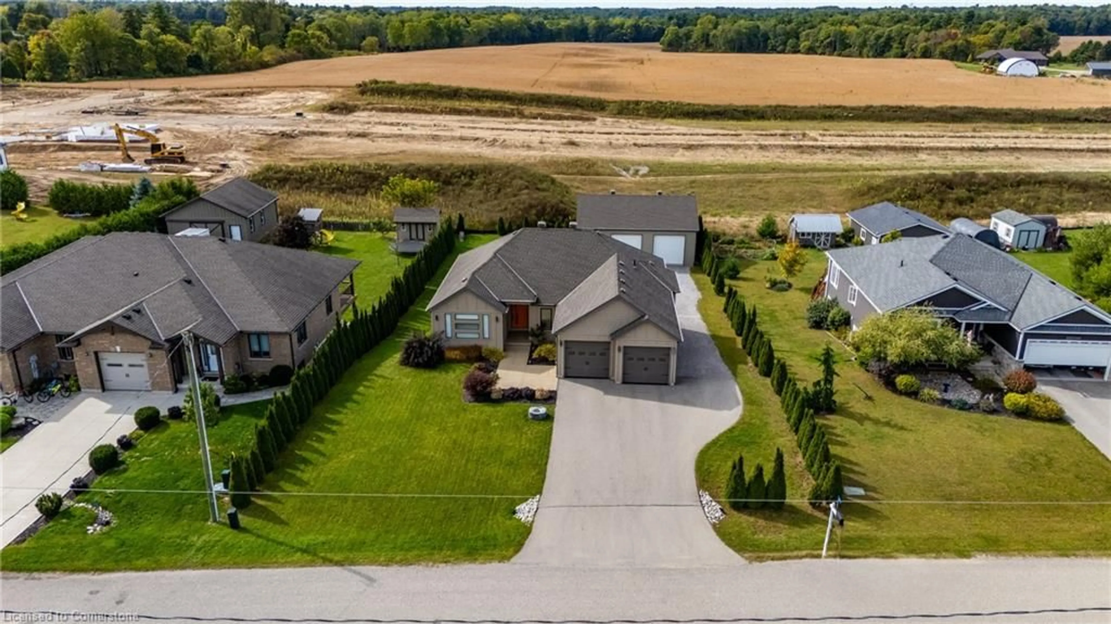 A pic from outside/outdoor area/front of a property/back of a property/a pic from drone, water/lake/river/ocean view for 8383 Sandytown Road, Straffordville Ontario N0J 1Y0