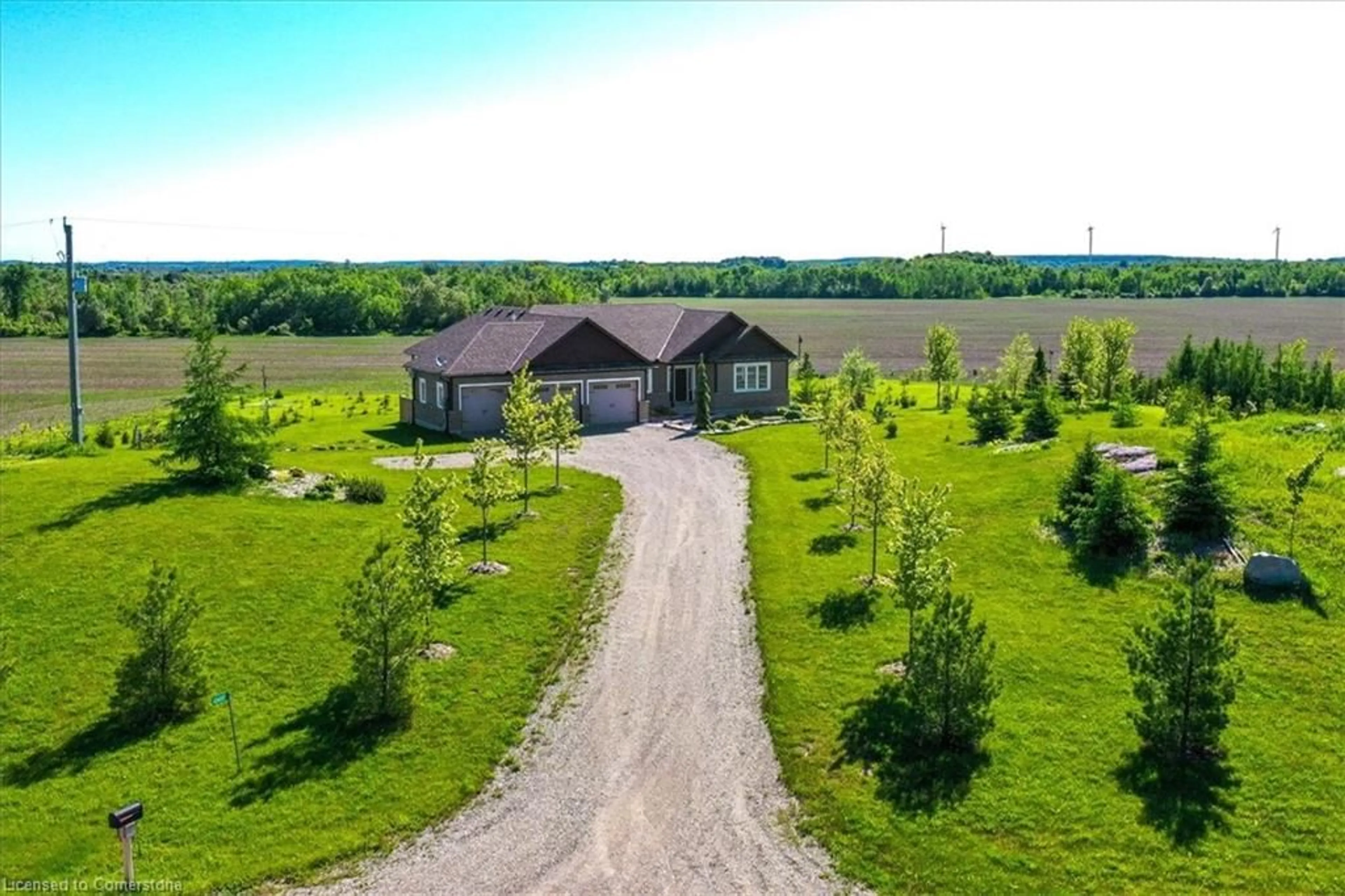 A pic from outside/outdoor area/front of a property/back of a property/a pic from drone, unknown for 434555 4th Line, Amaranth Ontario L0N 1L0