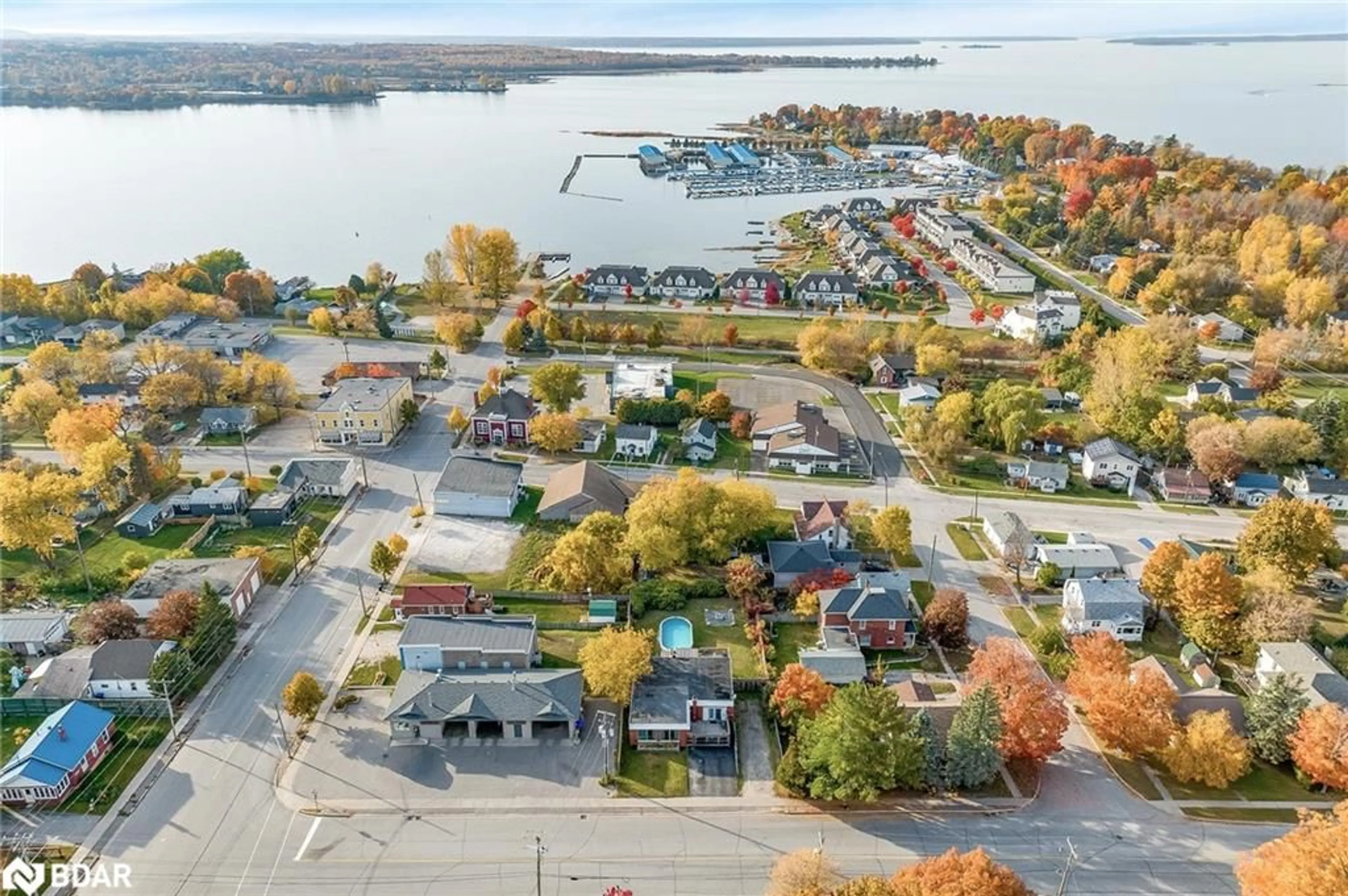 A pic from outside/outdoor area/front of a property/back of a property/a pic from drone, water/lake/river/ocean view for 138 Richard St, Victoria Harbour Ontario L0K 2A0