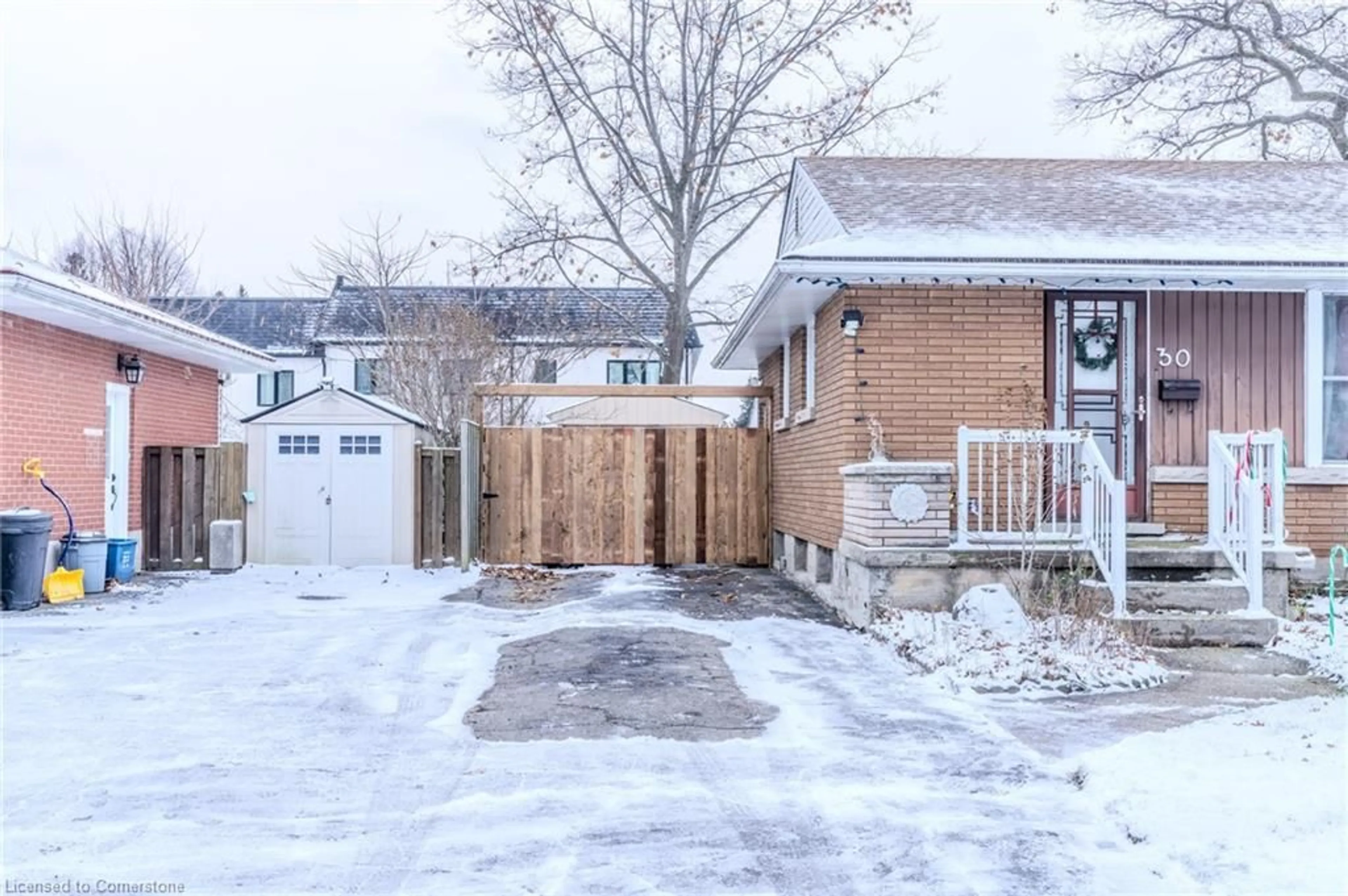 A pic from outside/outdoor area/front of a property/back of a property/a pic from drone, street for 30 Radford Ave, Cambridge Ontario N1R 5L7