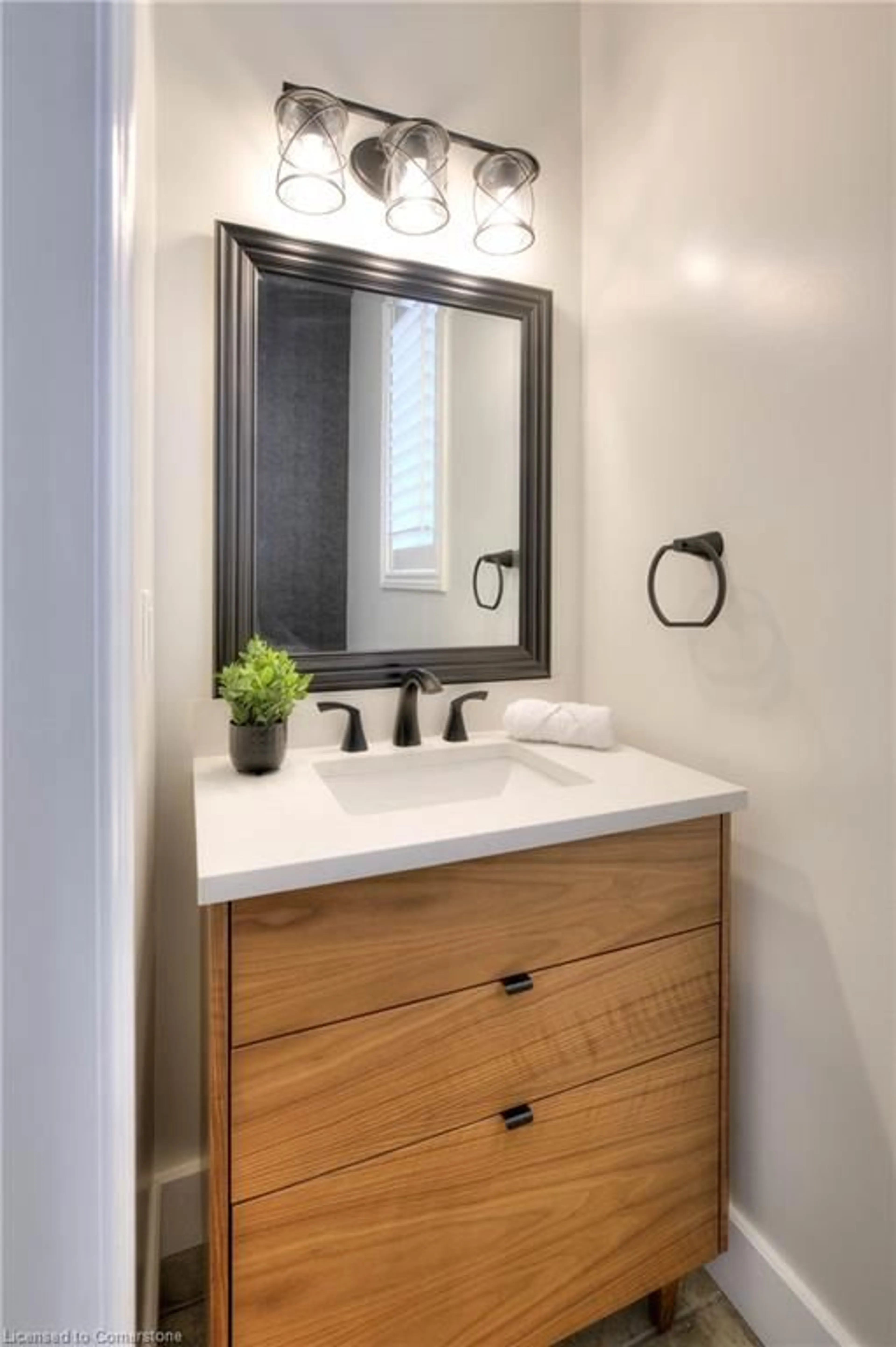 Contemporary bathroom, ceramic/tile floor for 126 Robert Simone Way, Ayr Ontario N0B 1E0