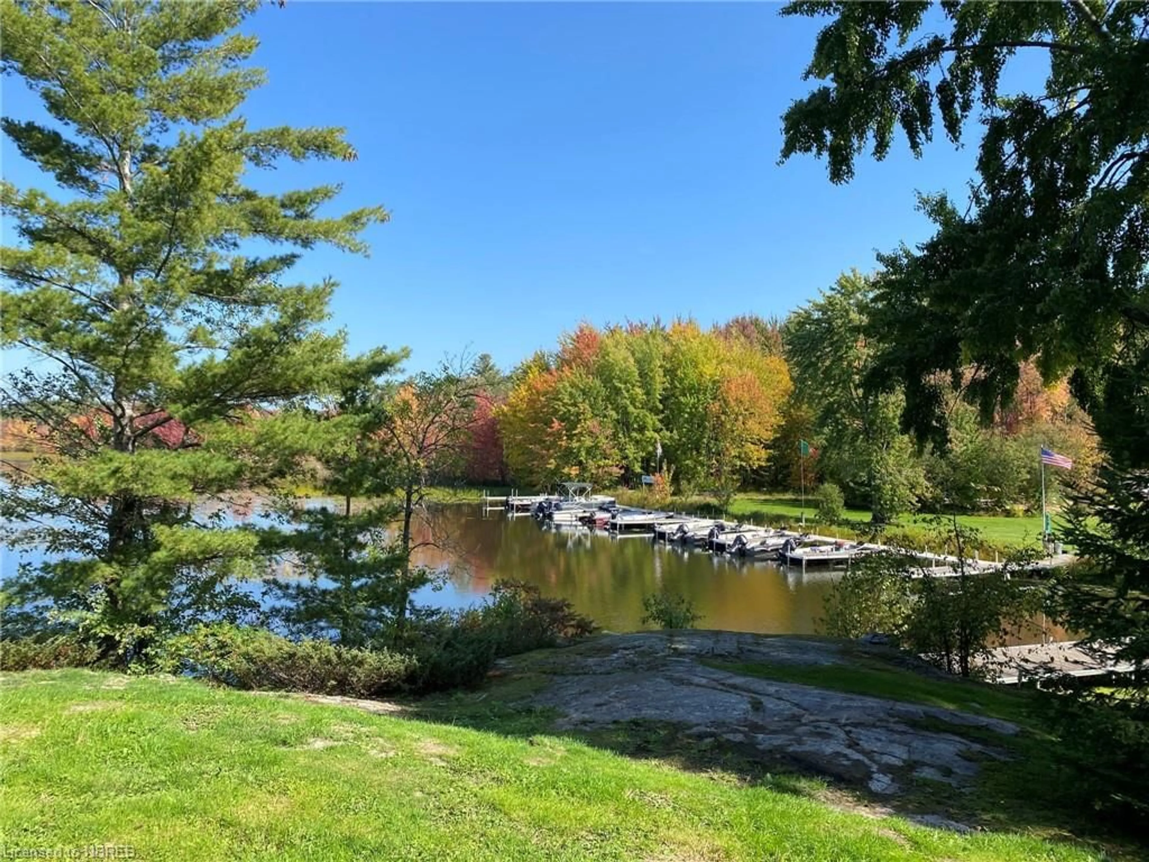 A pic from outside/outdoor area/front of a property/back of a property/a pic from drone, water/lake/river/ocean view for 152 Promised Land Rd, Nipissing Ontario P0H 1H0