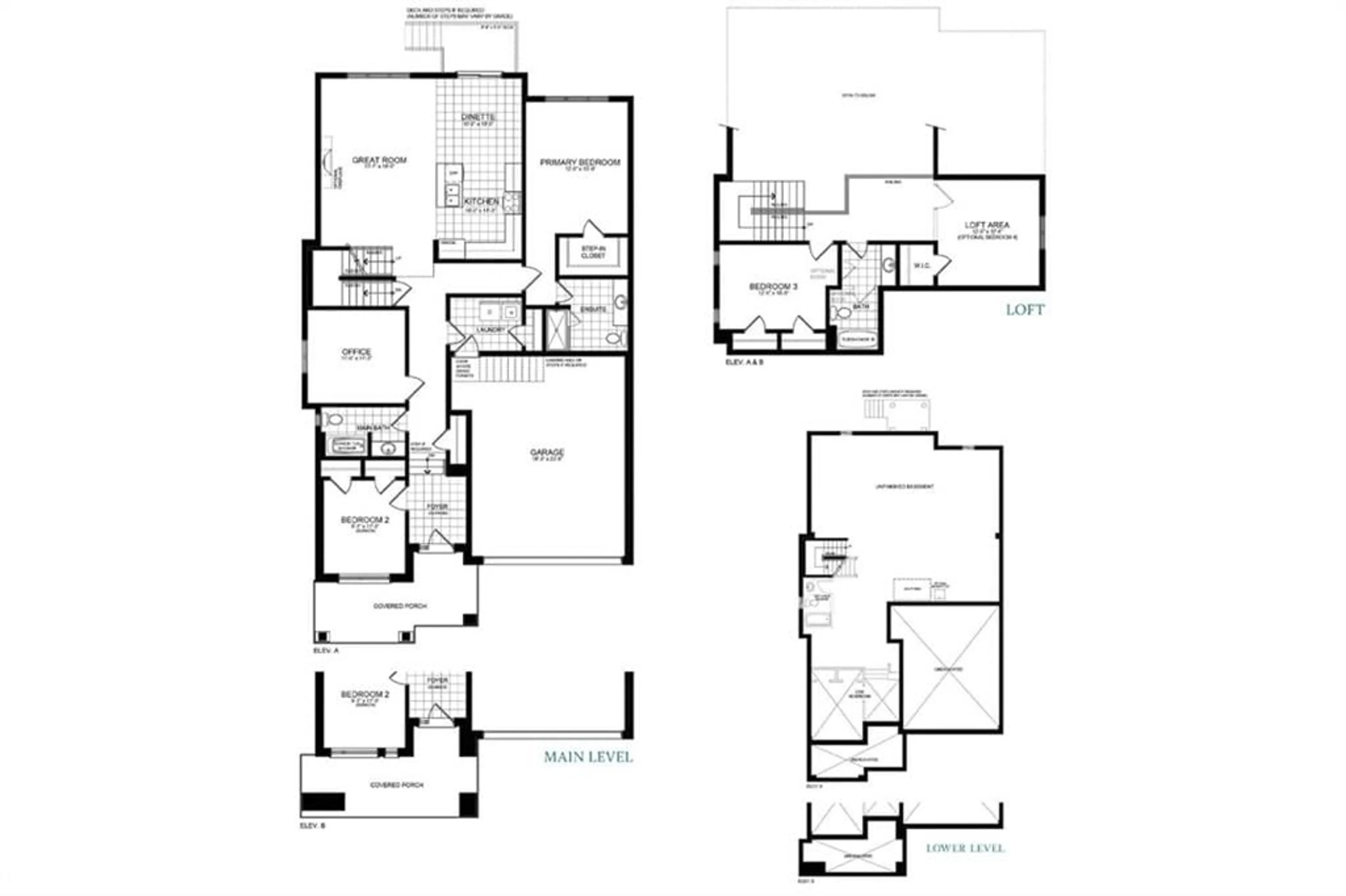 Floor plan for 3041 Sandy Acres Avenue Ave, Severn Ontario L3V 8R3