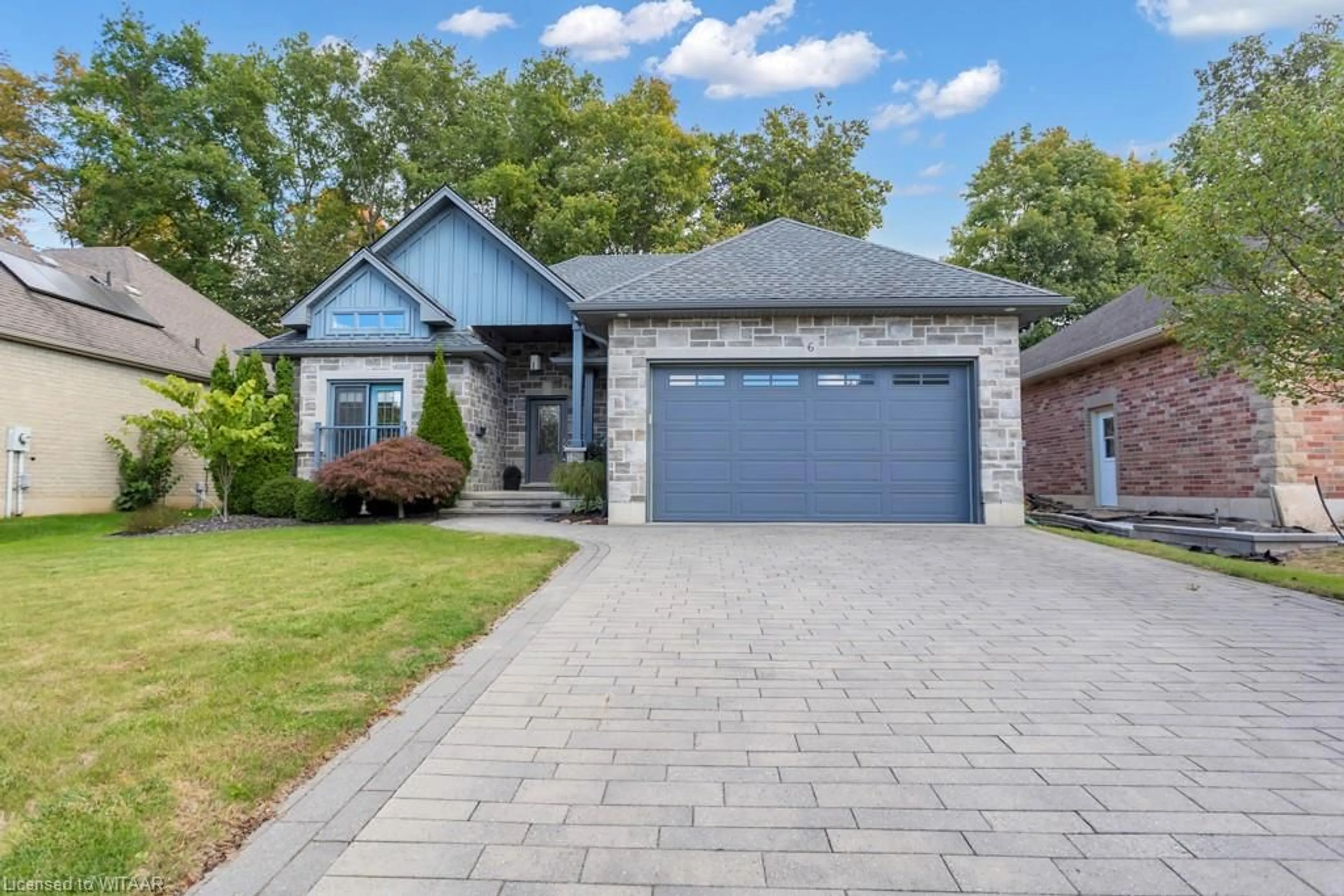 Home with brick exterior material, street for 6 Wood Haven Dr, Tillsonburg Ontario N4G 0A4