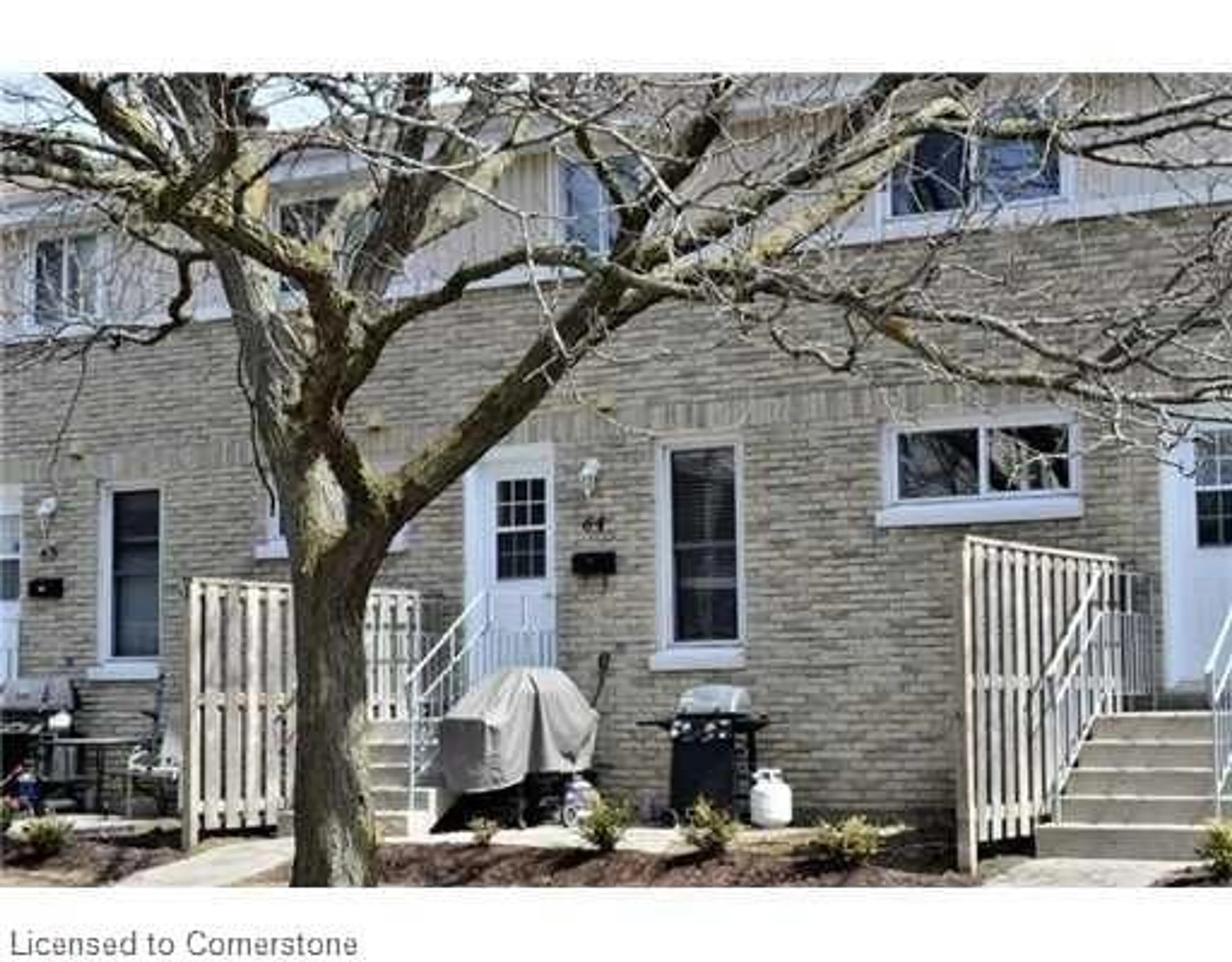 Home with brick exterior material, street for 35 Breckenridge Dr #64, Kitchener Ontario N2B 3H5