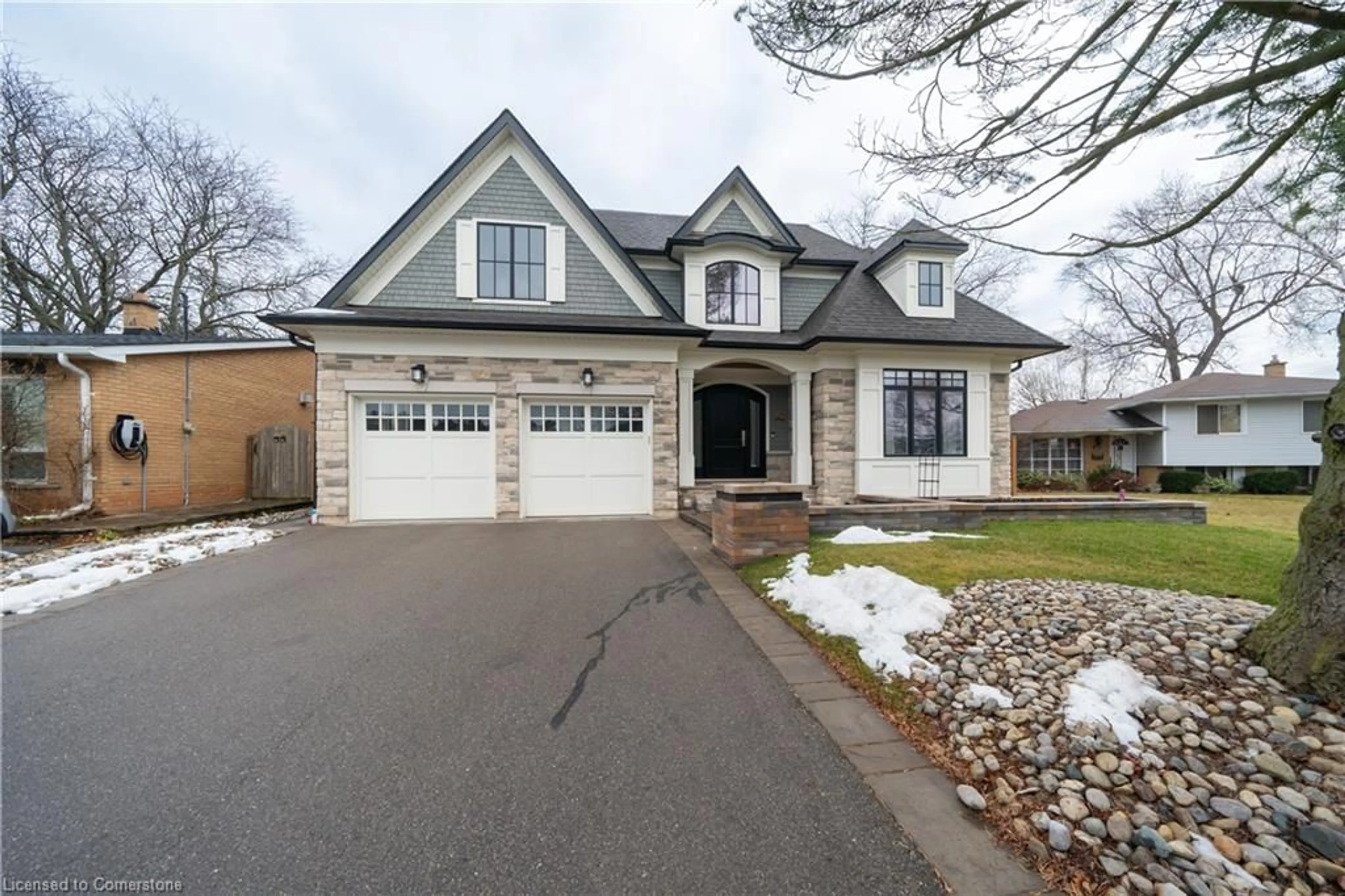 Home with brick exterior material, street for 417 Scarsdale Cres, Oakville Ontario L6L 3W6