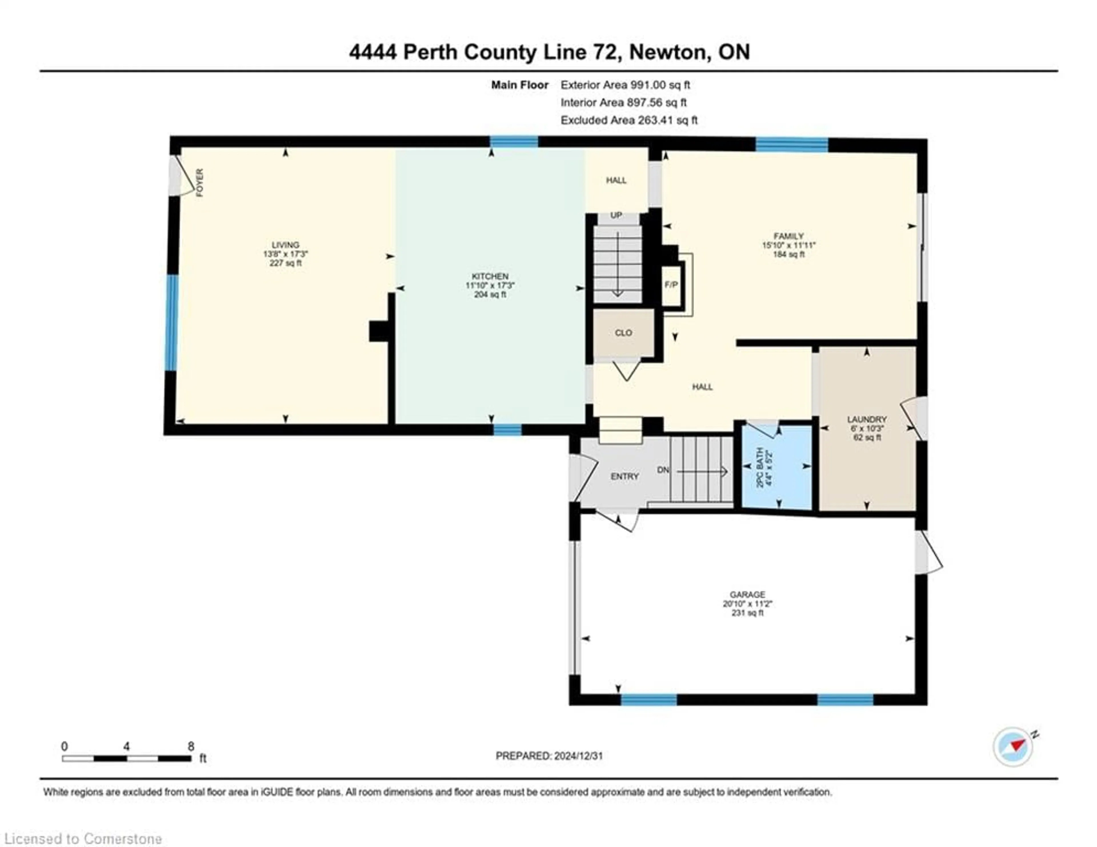 Floor plan for 4444 Perth Line 72, Newton Ontario N0K 1R0