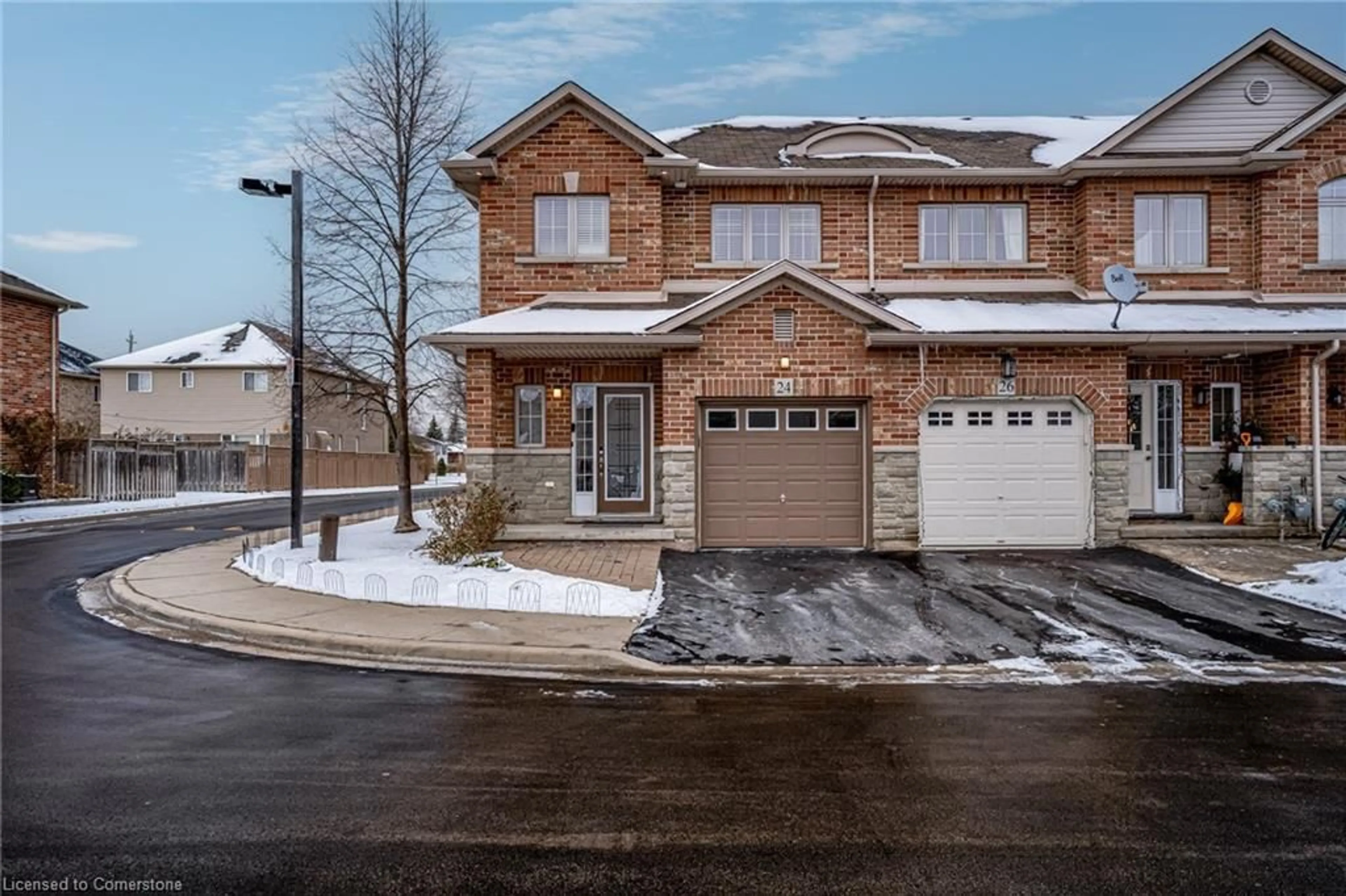 Home with brick exterior material, street for 24 Marina Point Cres, Hamilton Ontario L8E 0E4